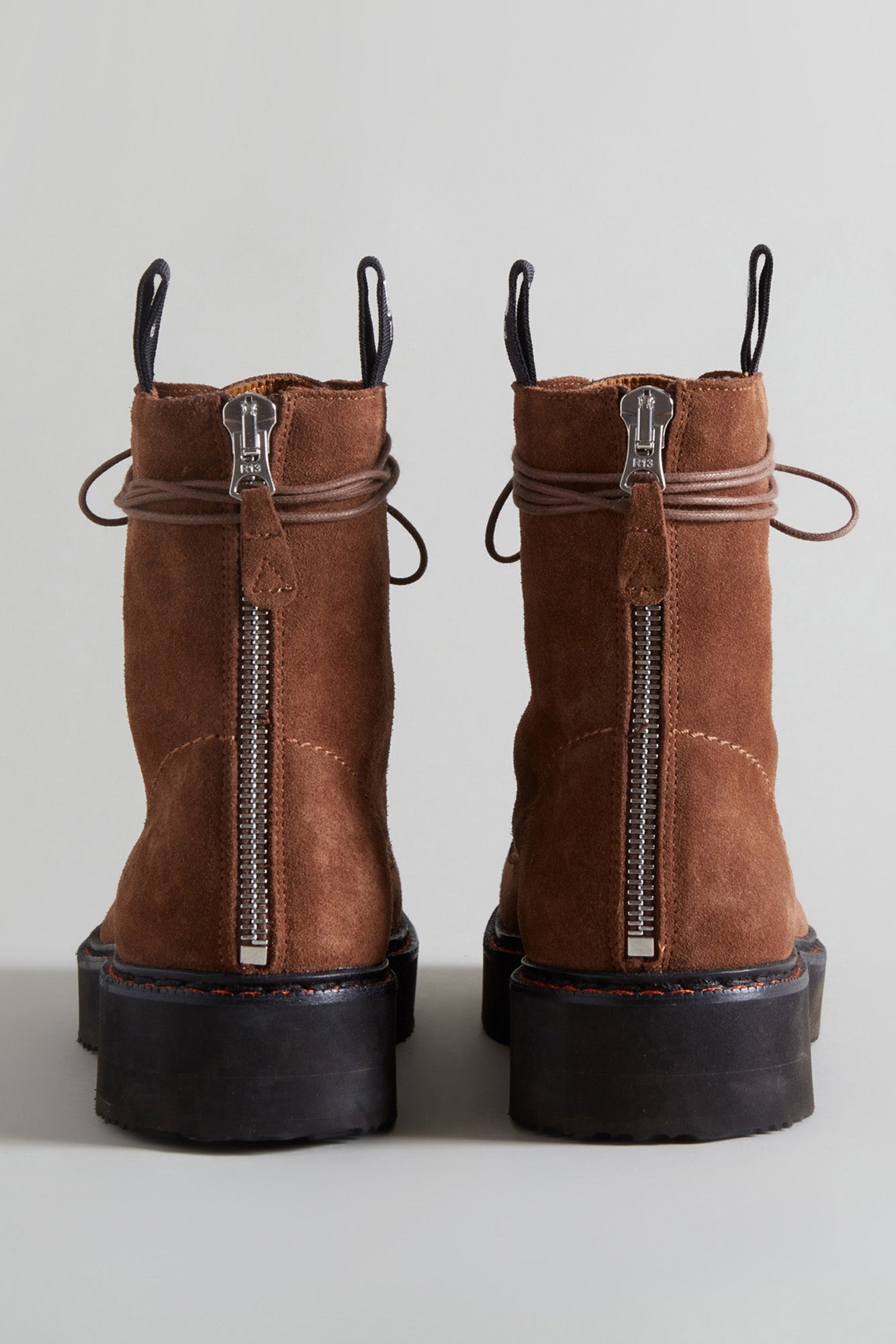 SINGLE STACK BOOT - BROWN SUEDE - 3