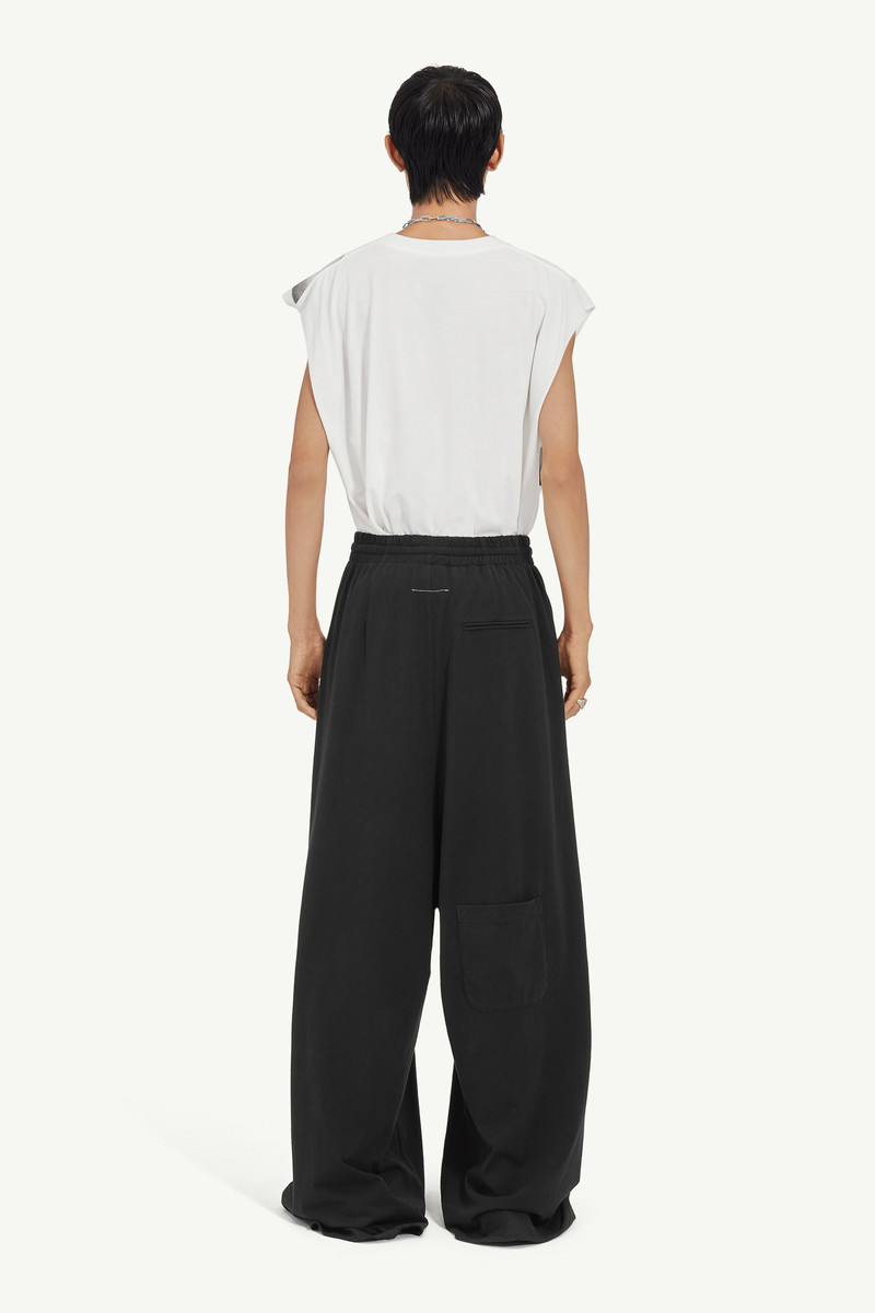 Unbrushed sweat jersey trousers 4