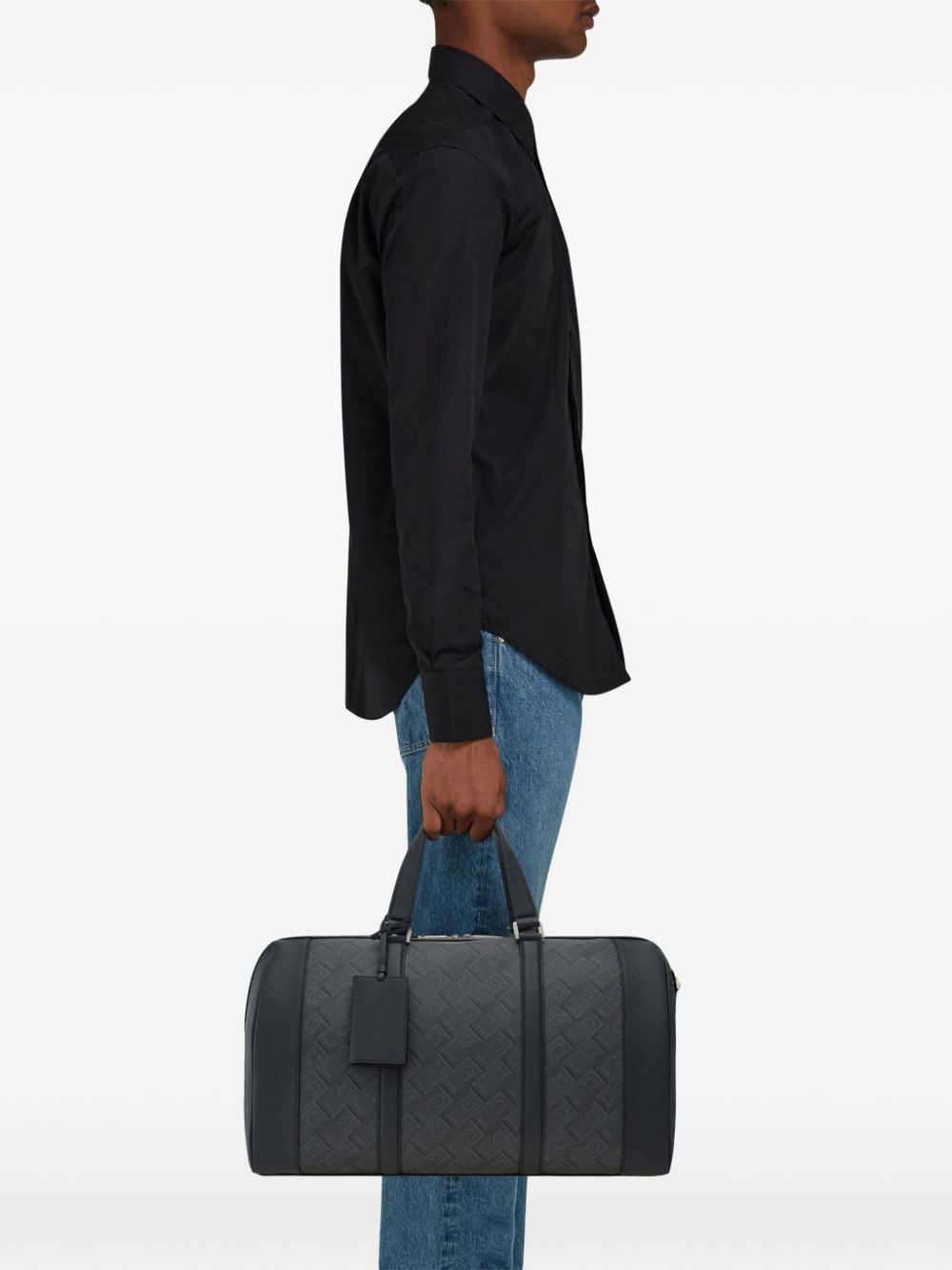 monogram-print duffle bag - 2
