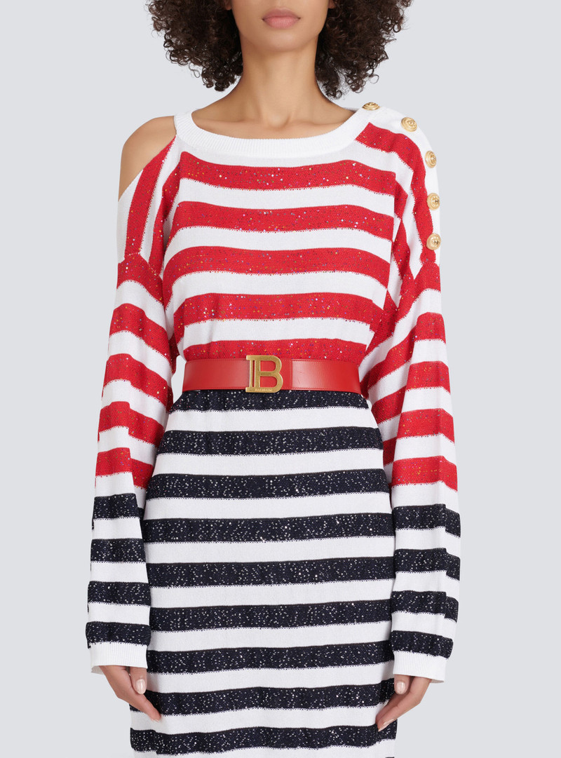 Balmain HIGH SUMMER CAPSULE - Leather B-Belt belt outlook