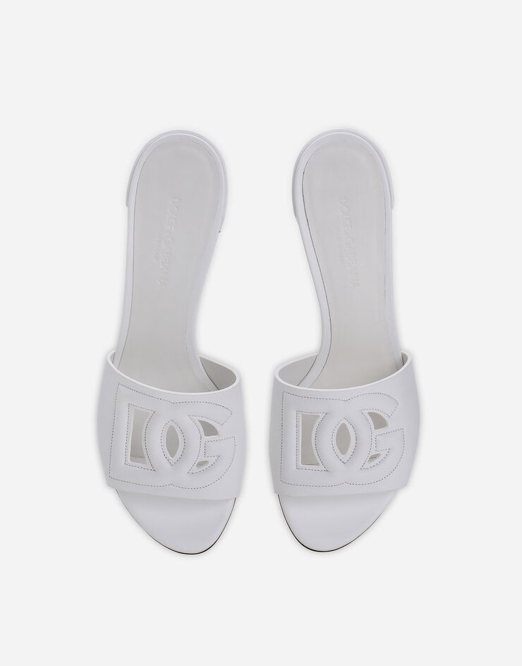 Dolce & Gabbana Calfskin mules with DG Millennials logo