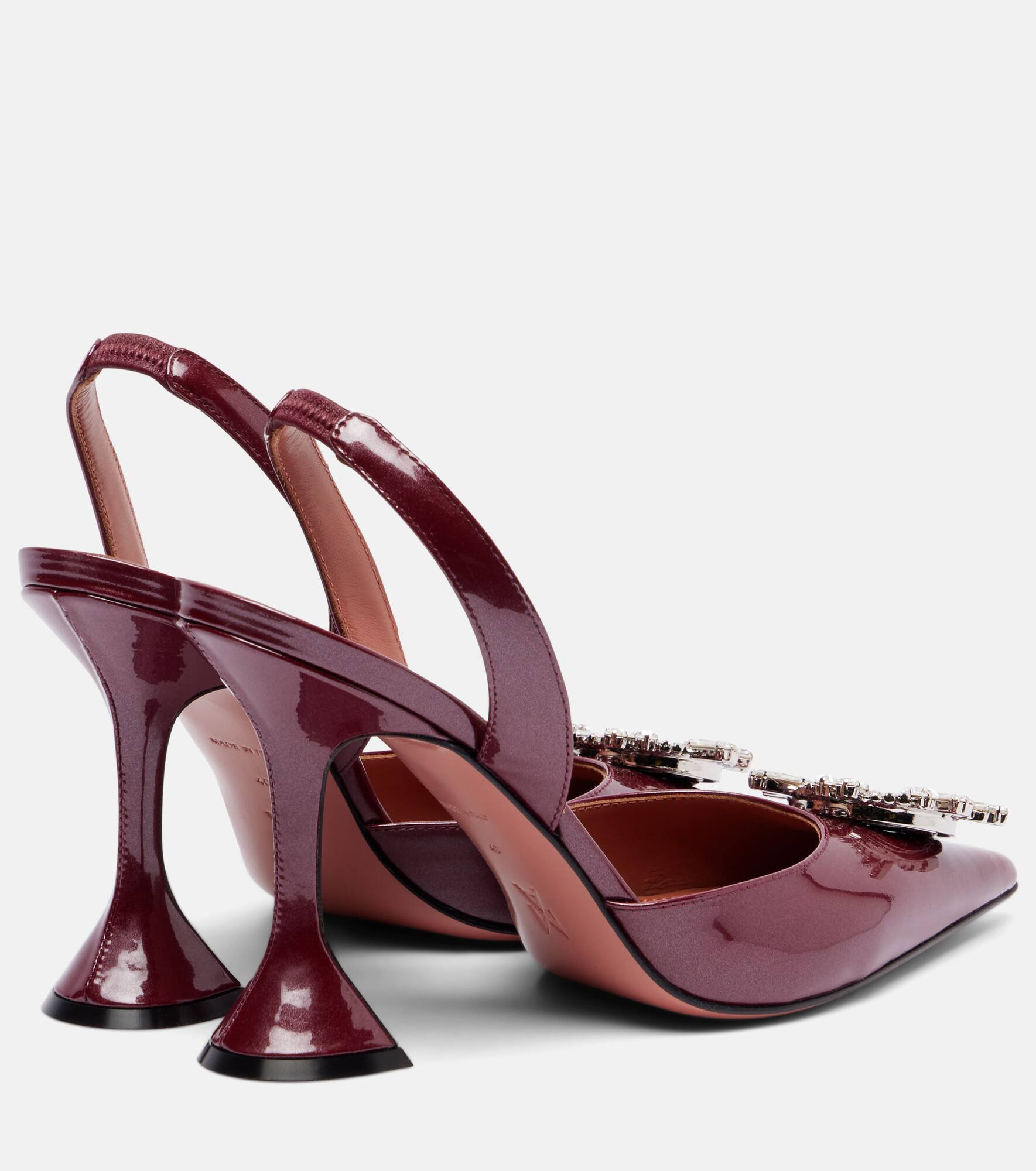Begum 95 patent leather slingback pumps - 2