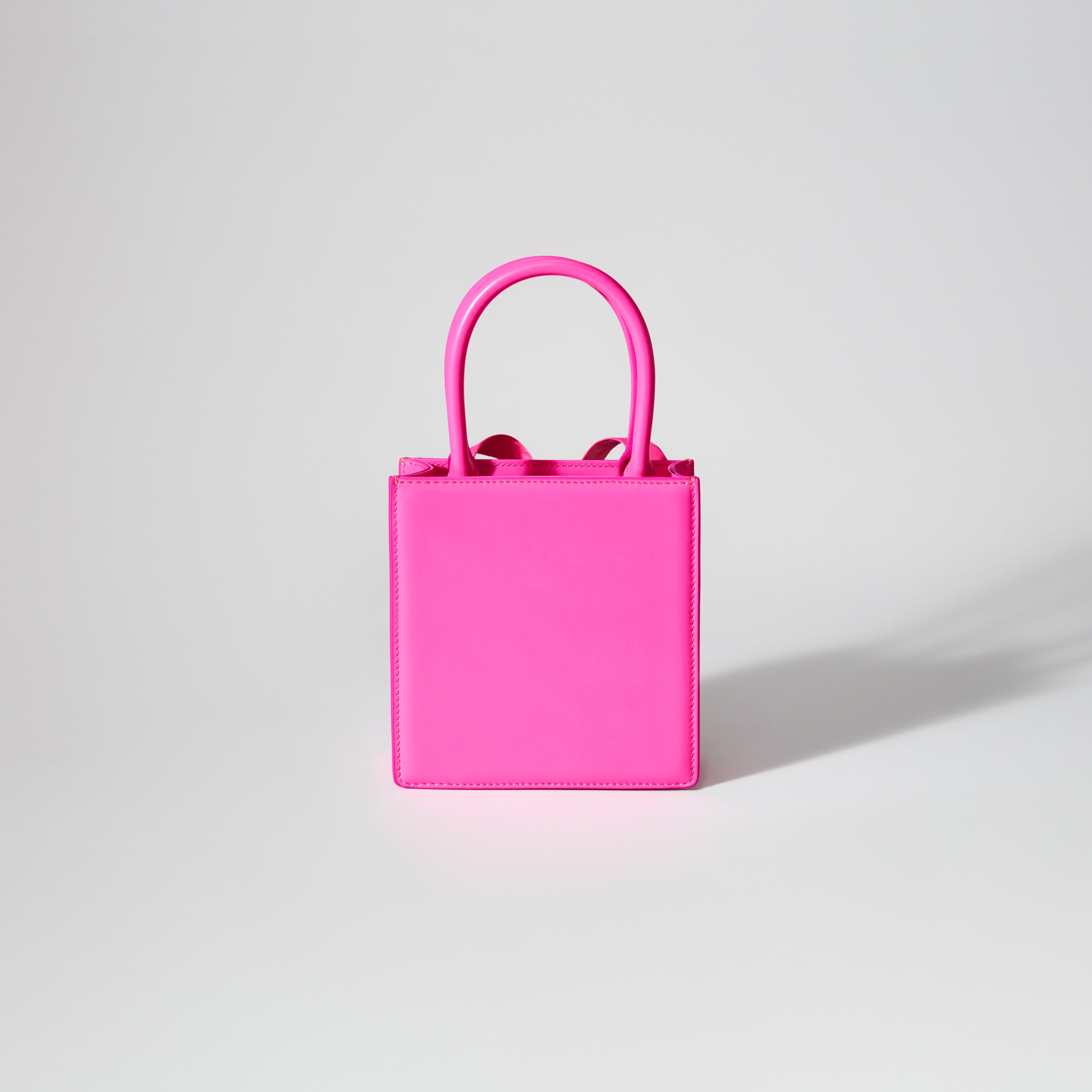 Pink Bow Mini Tote Bag - 3