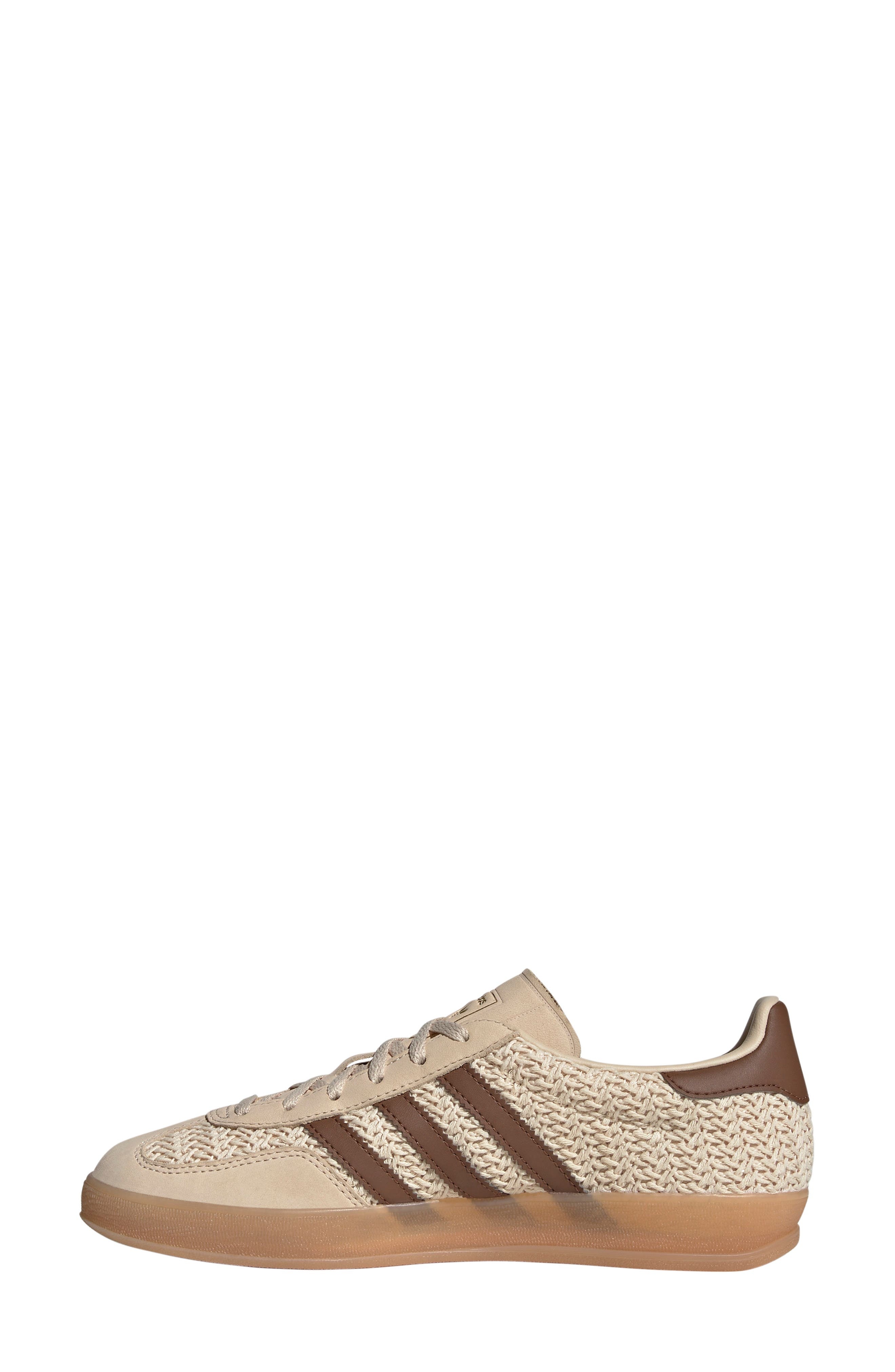 adidas Gazelle Indoor Sneaker in Sand Strata/Brown/Gum at Nordstrom - 6