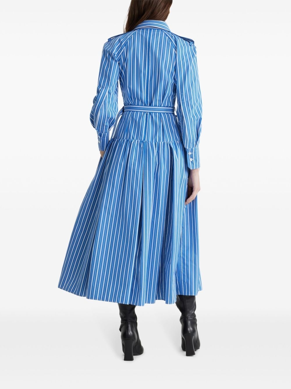 striped shirt dress - 3