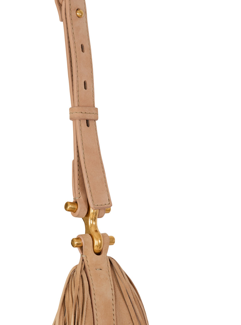 Ébène Hobo Large fringed suede bag 5