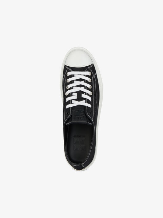 SNEAKERS CITY IN CANVAS AND GRAINED LEATHER - 5