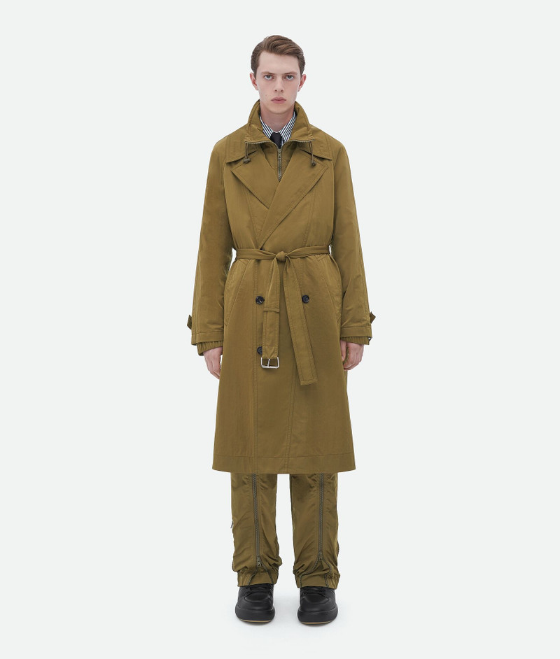 packable nylon trench coat 1