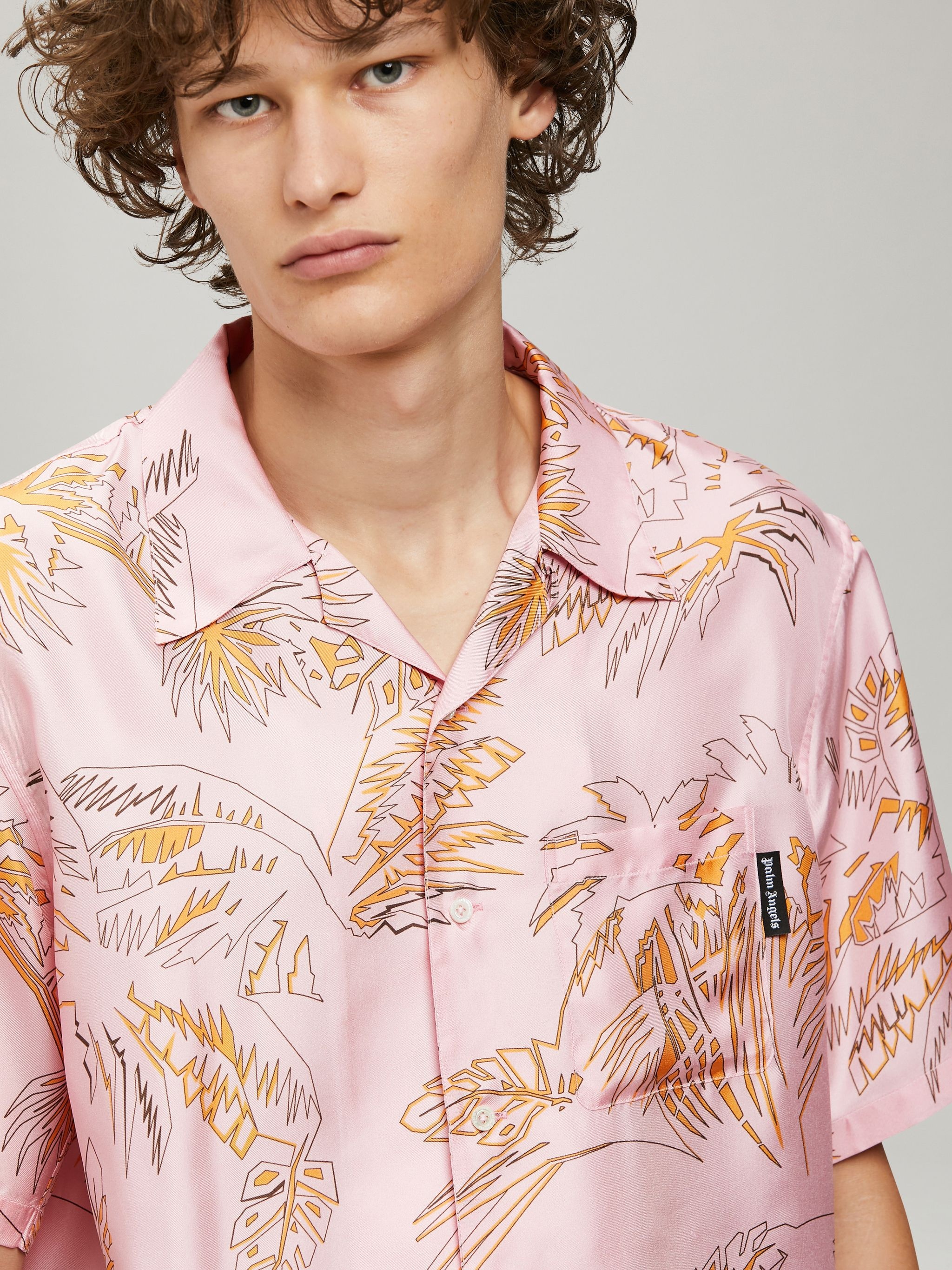 ABSTRACT PALMS BOWLING SHIRT - 6