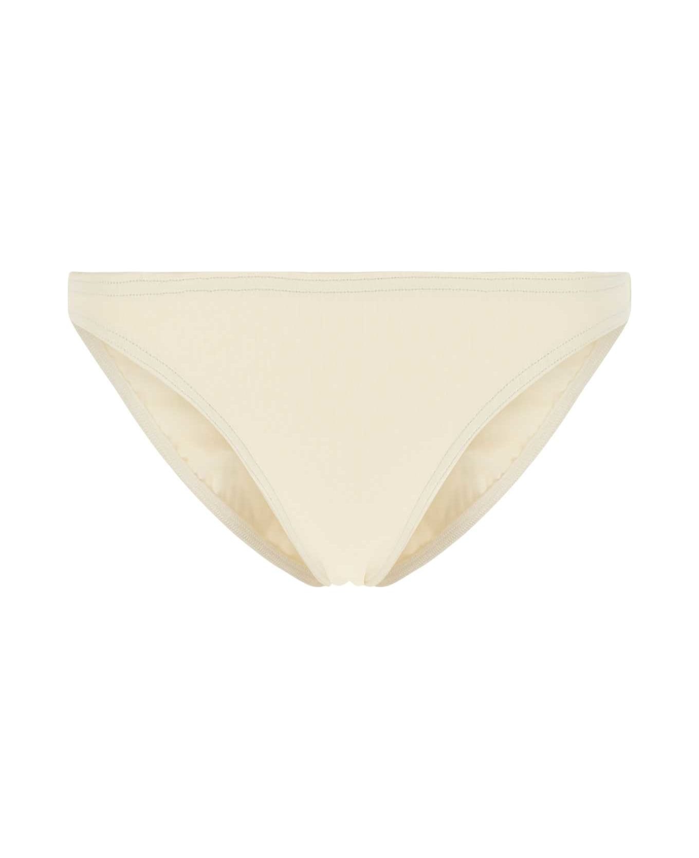 Ivory Stretch Nylon Bikini Bottom - 1