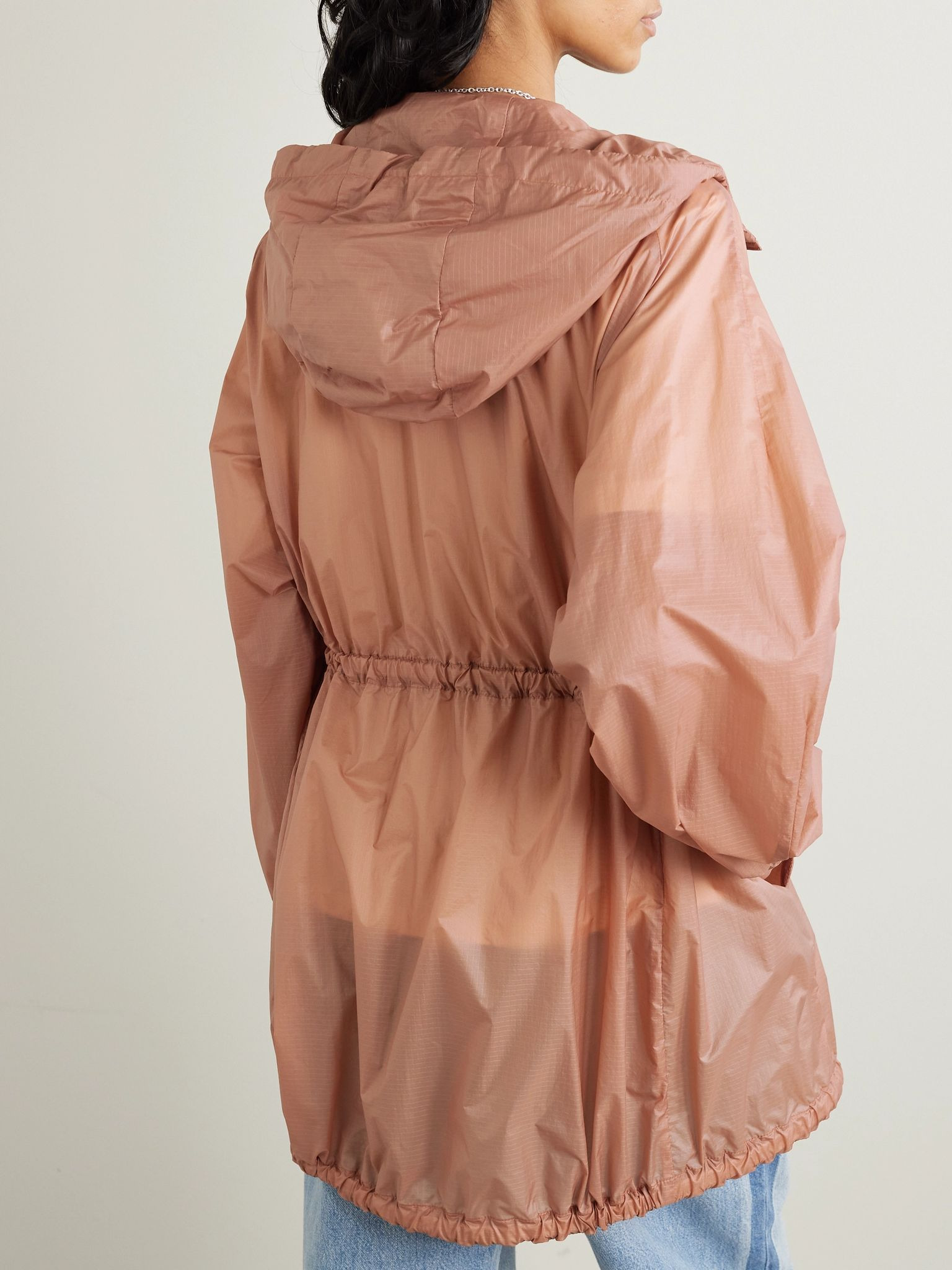 Airelle ripstop hooded jacket Brown - 4