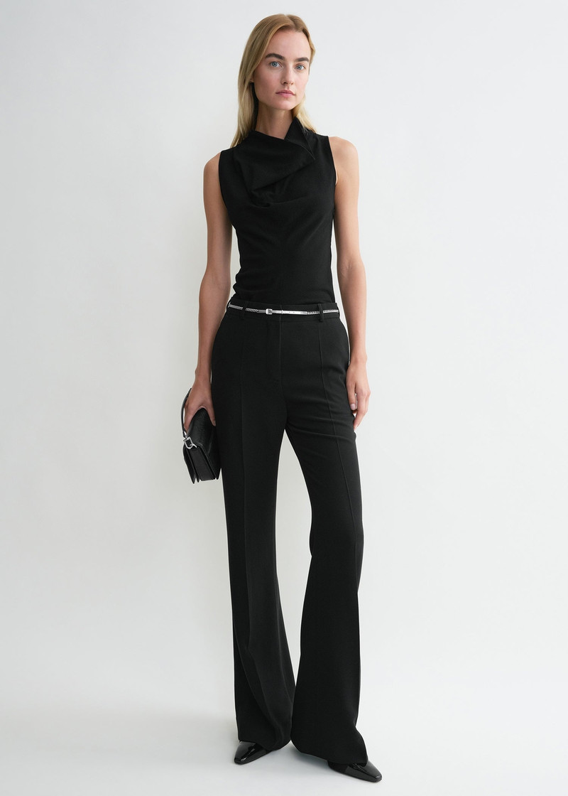 Totême Flared evening trousers black outlook