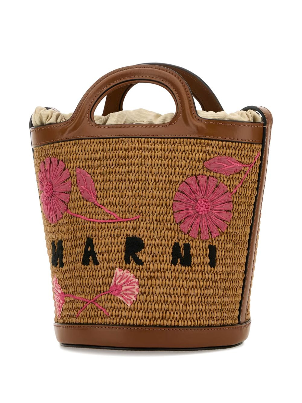 small Tropicalia flower-embroidered bucket bag - 3