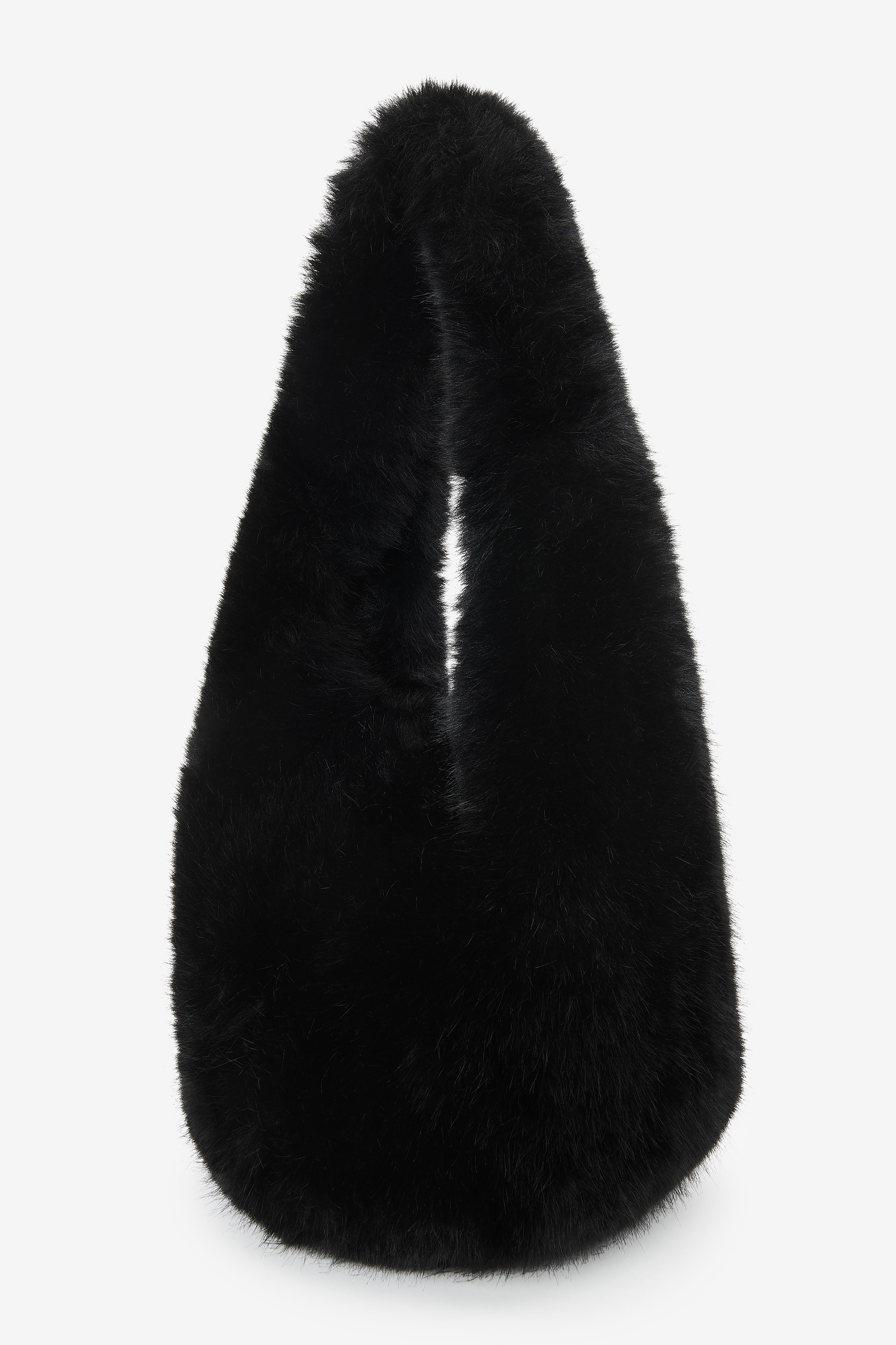 dome medium hobo bag in faux fur - 5