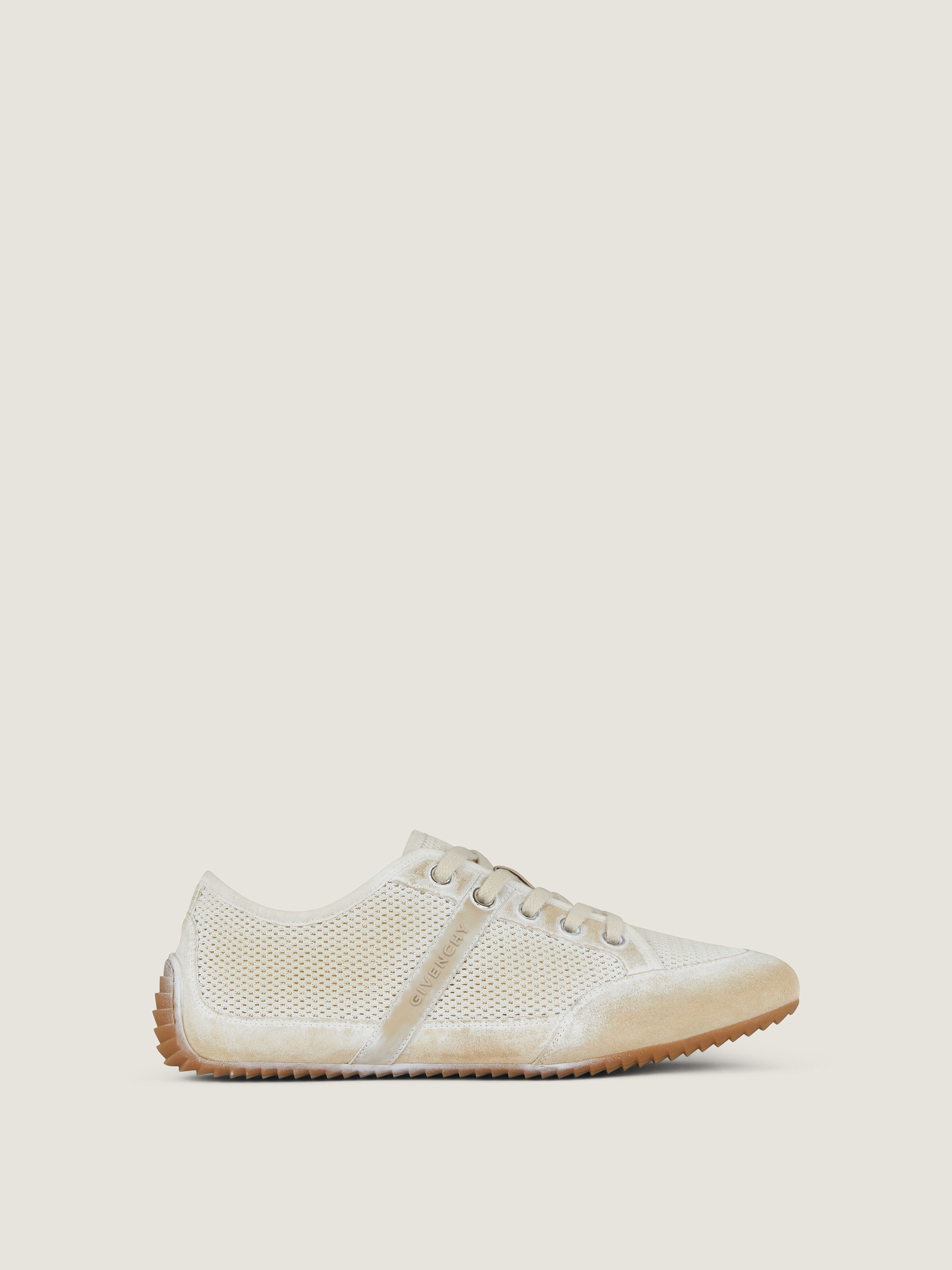SLIM SNEAKERS IN PAINTED MESH AND SUEDE - 2