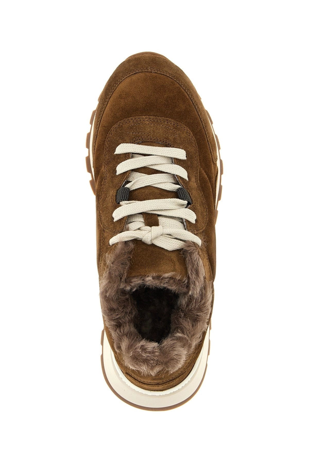 Brunello Cucinelli Women Monile Suede Sneakers - 4