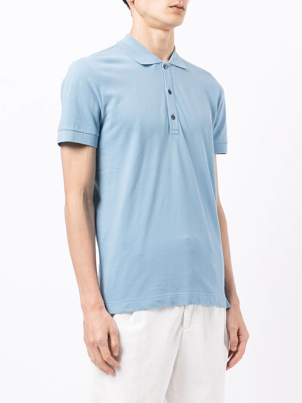 short-sleeve cotton polo shirt - 3