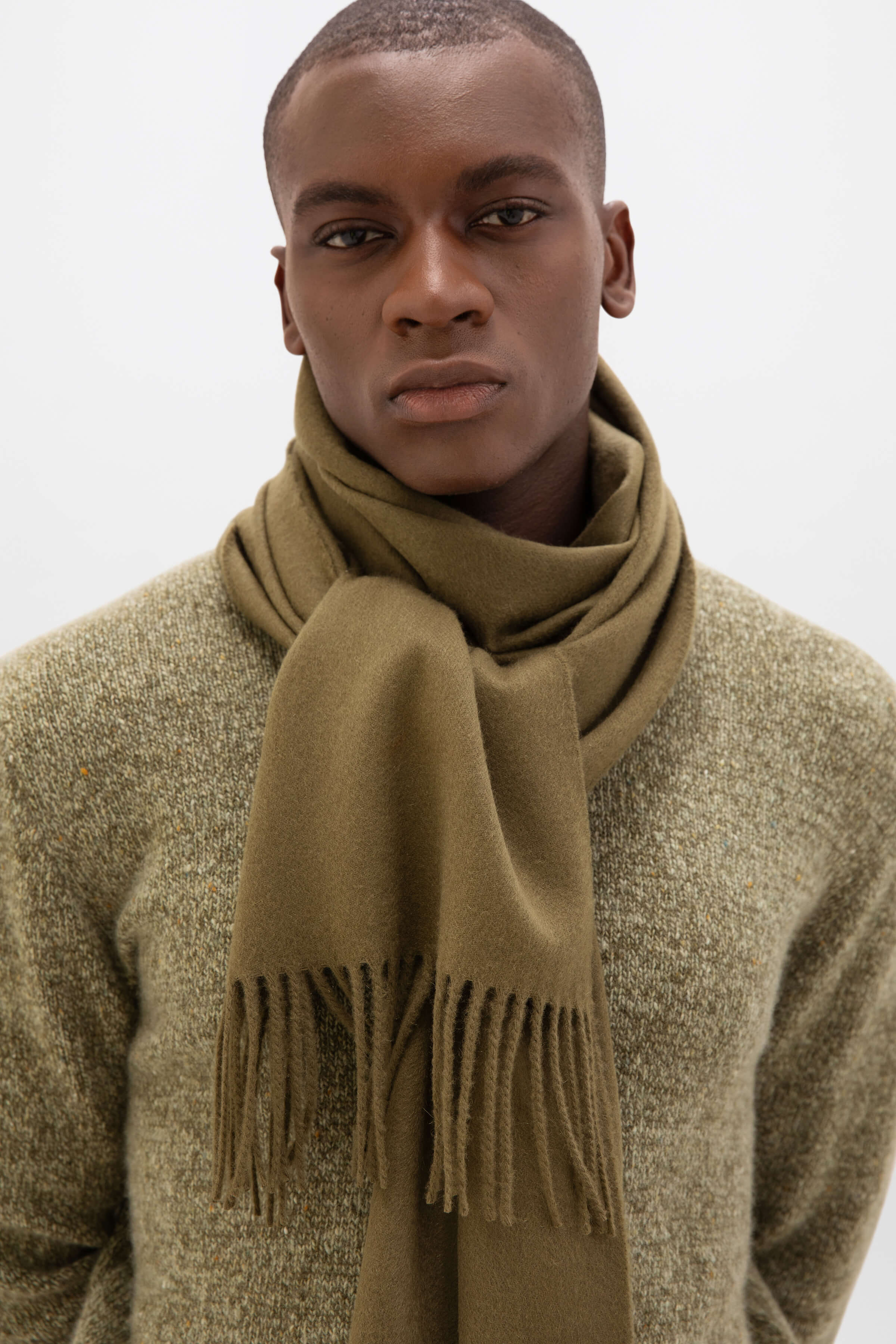 Wide Cashmere Scarf - 2