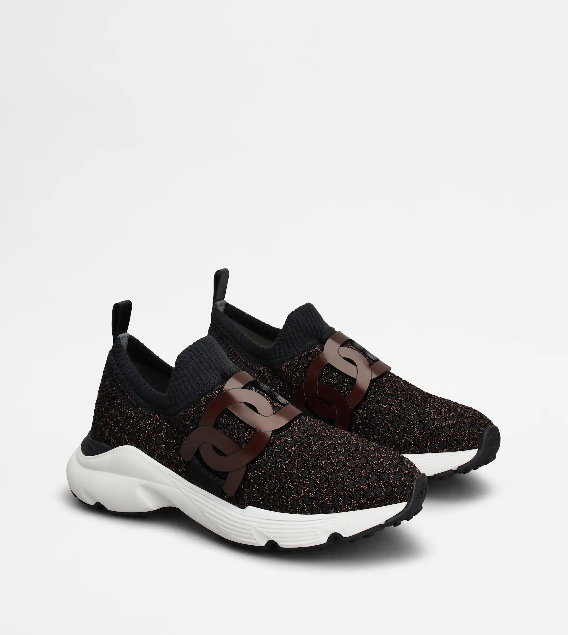 KATE SNEAKERS IN LUREX MIX TECHNICAL FABRIC - BLUE - 3