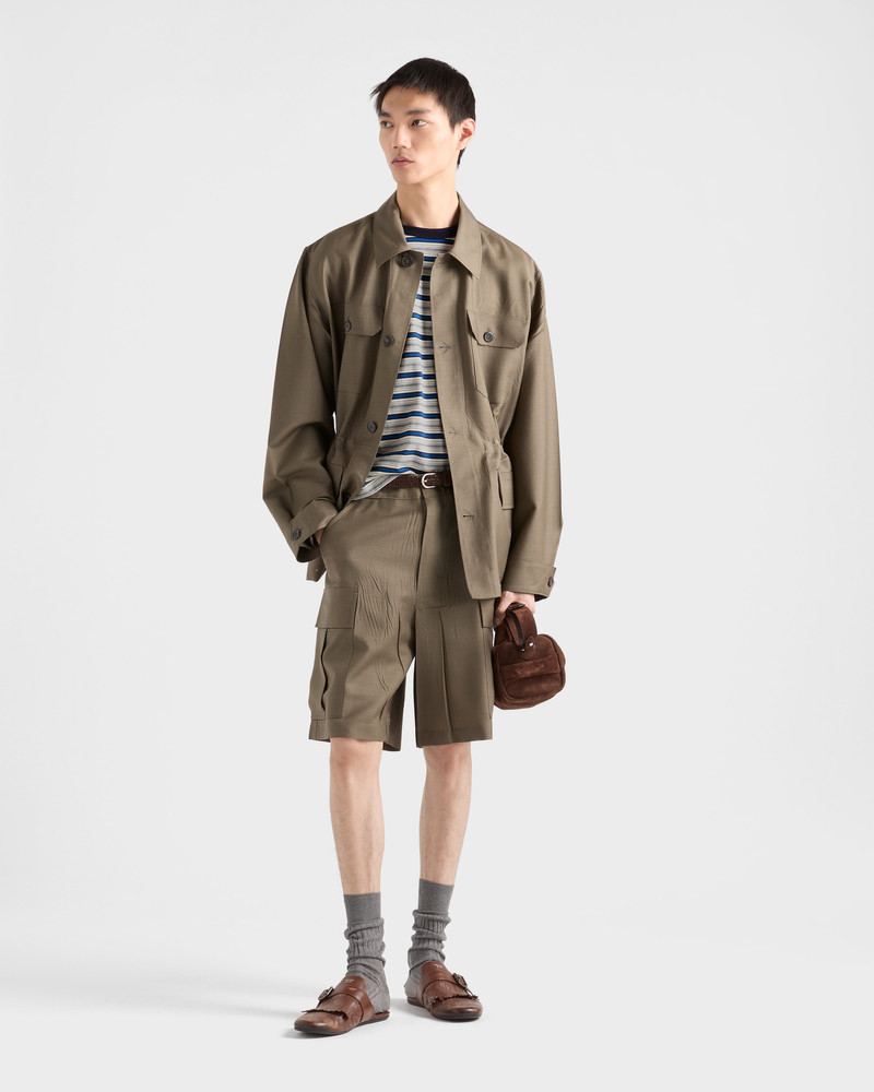 Prada Striped cotton T-shirt outlook