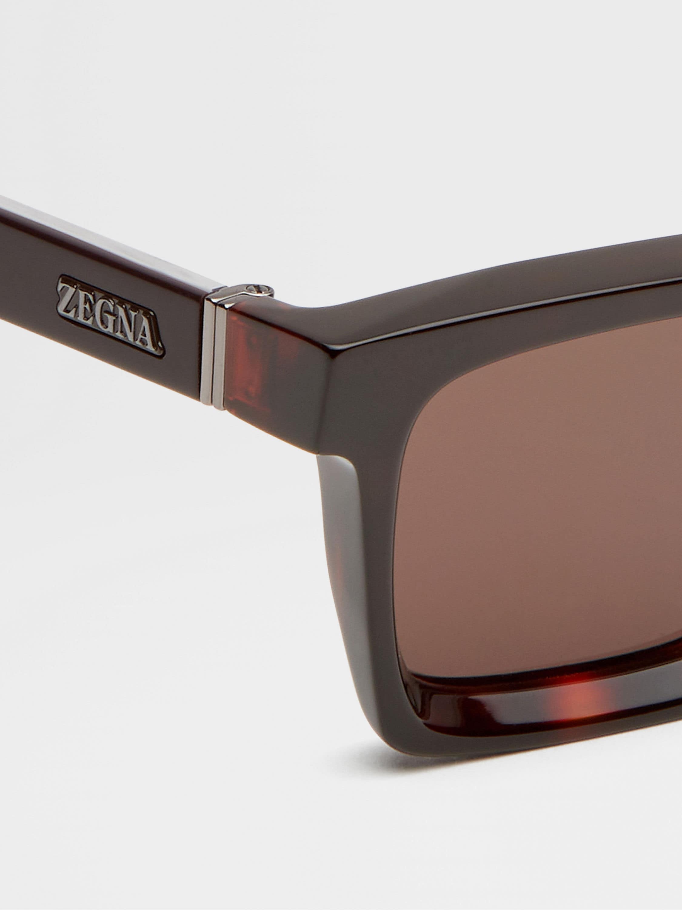RED HAVANA ACETATE SUNGLASSES - 2