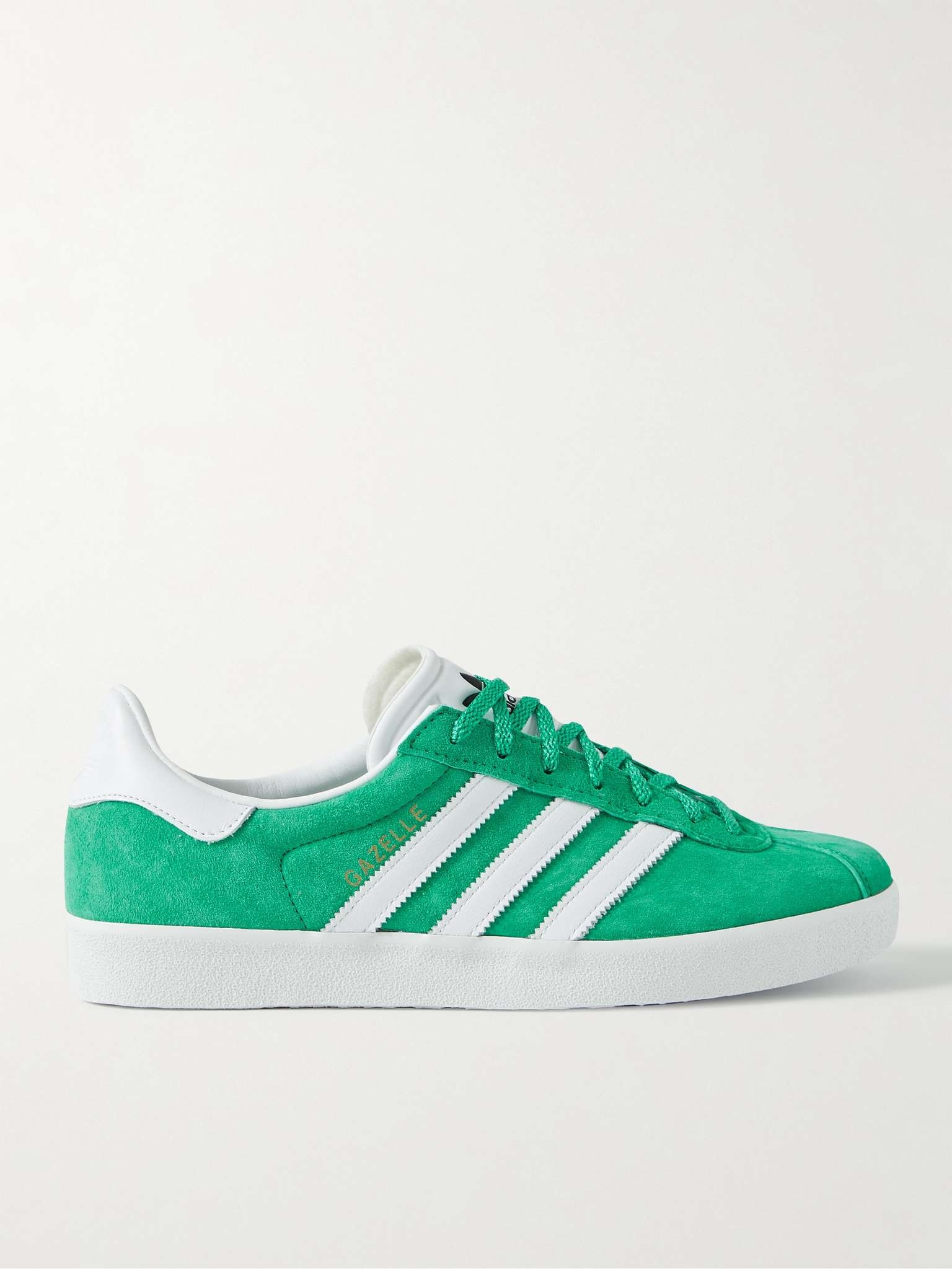 Gazelle 85 Leather-Trimmed Suede Sneakers - 1