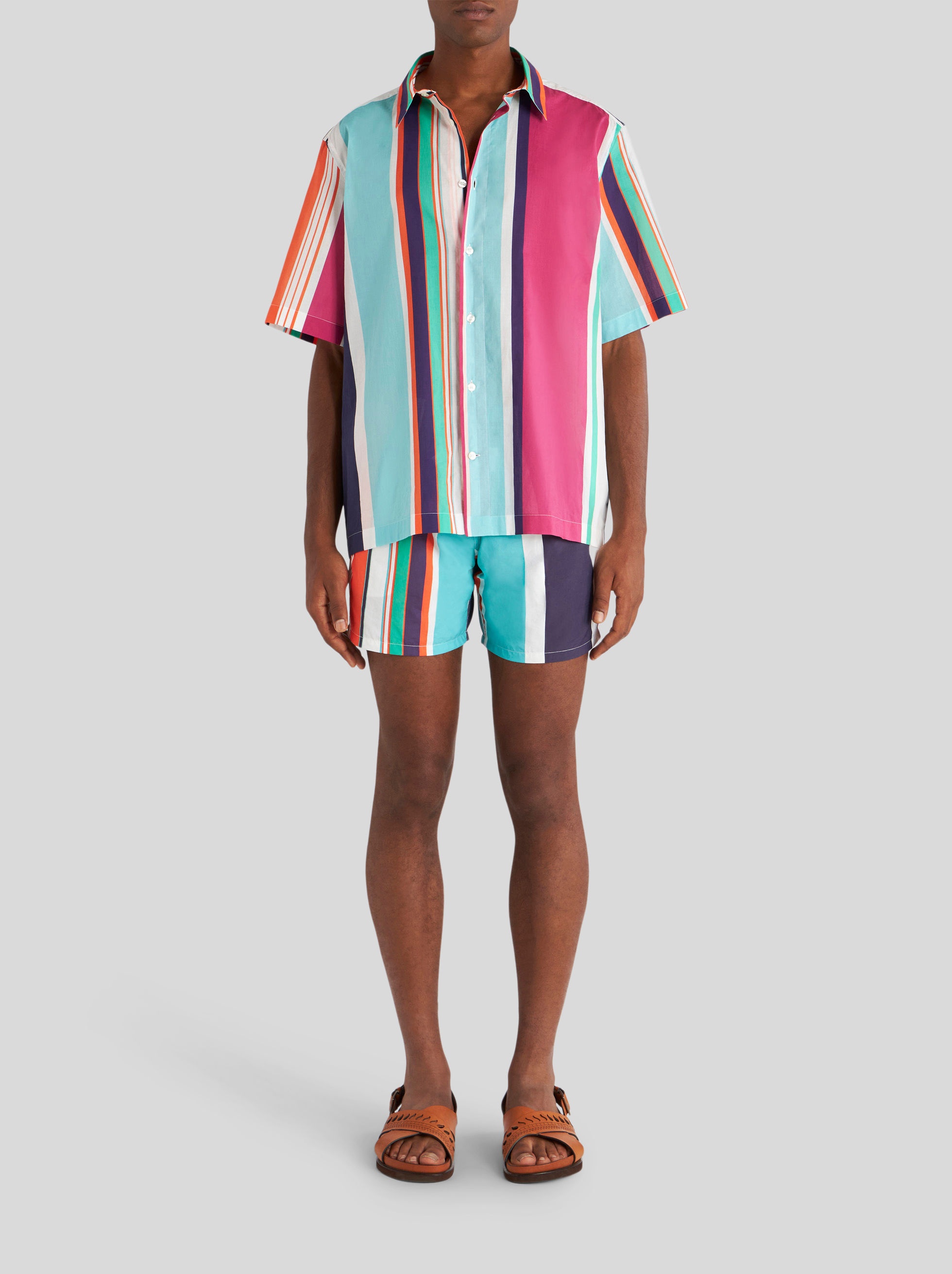 SHORT-SLEEVED STRIPED SHIRT - 3