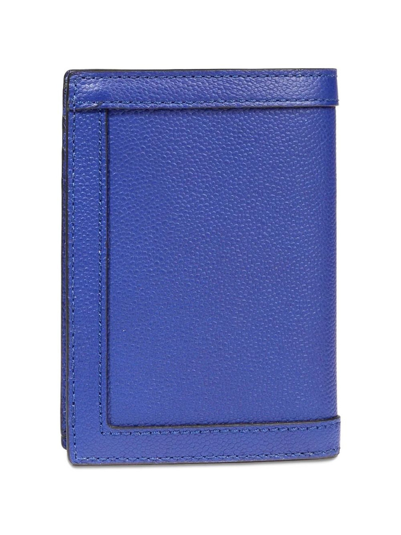 LANCEL pebbled zip wallet outlook