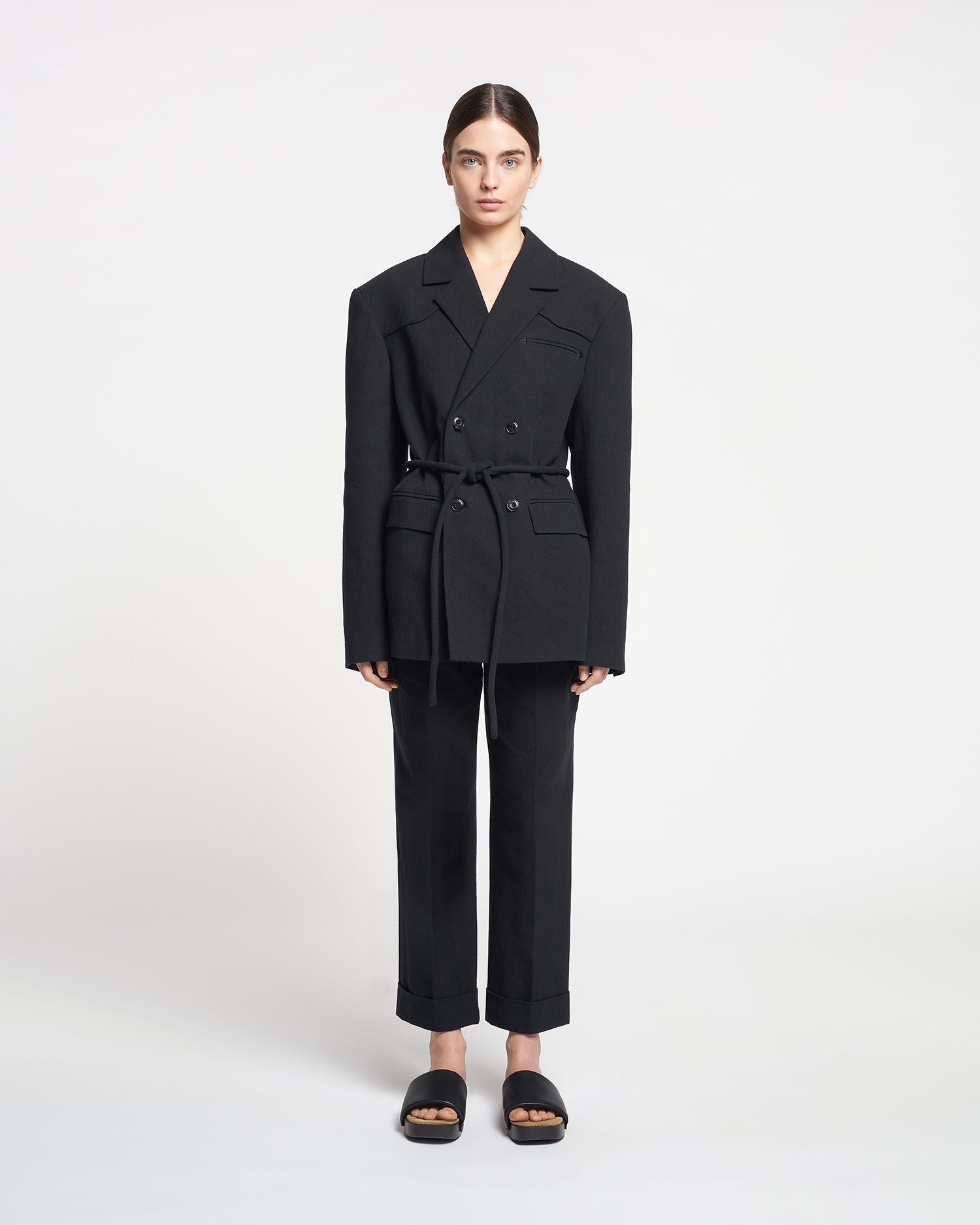 Washed-Canvas Blazer - 3
