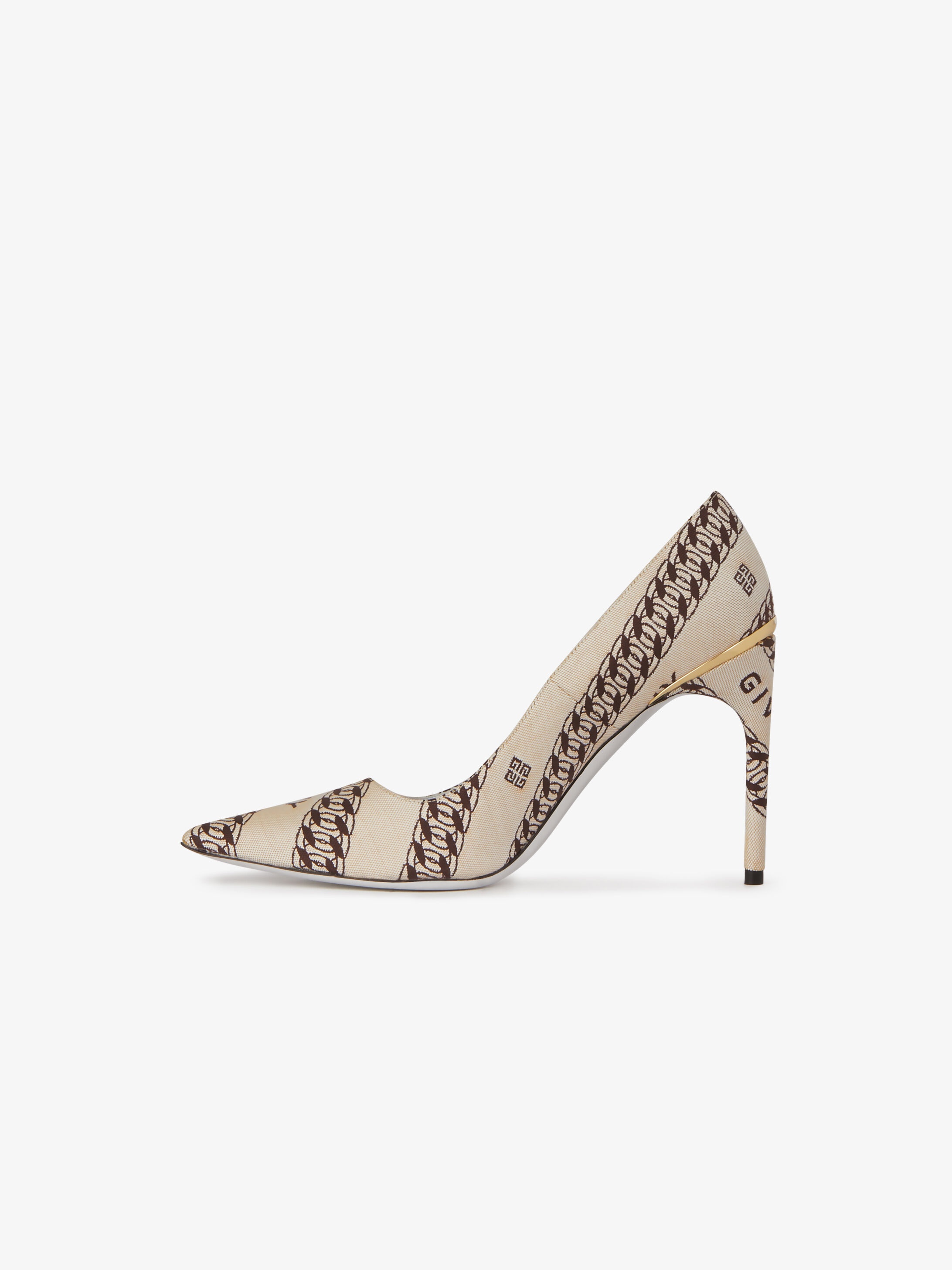 GIVENCHY Chain M-pumps in canvas - 5