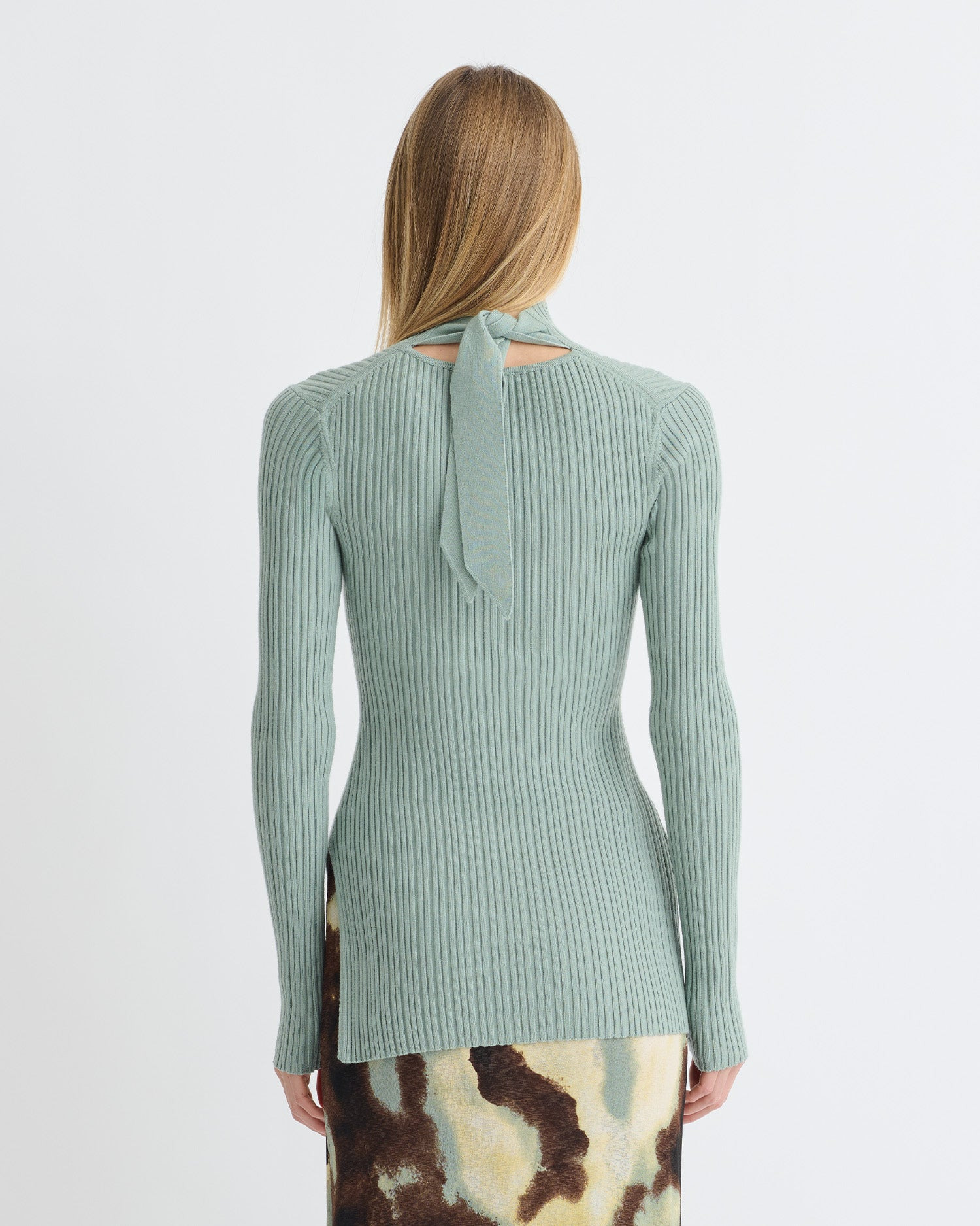 Fine Merino Rib Long Sleeved Top - 6
