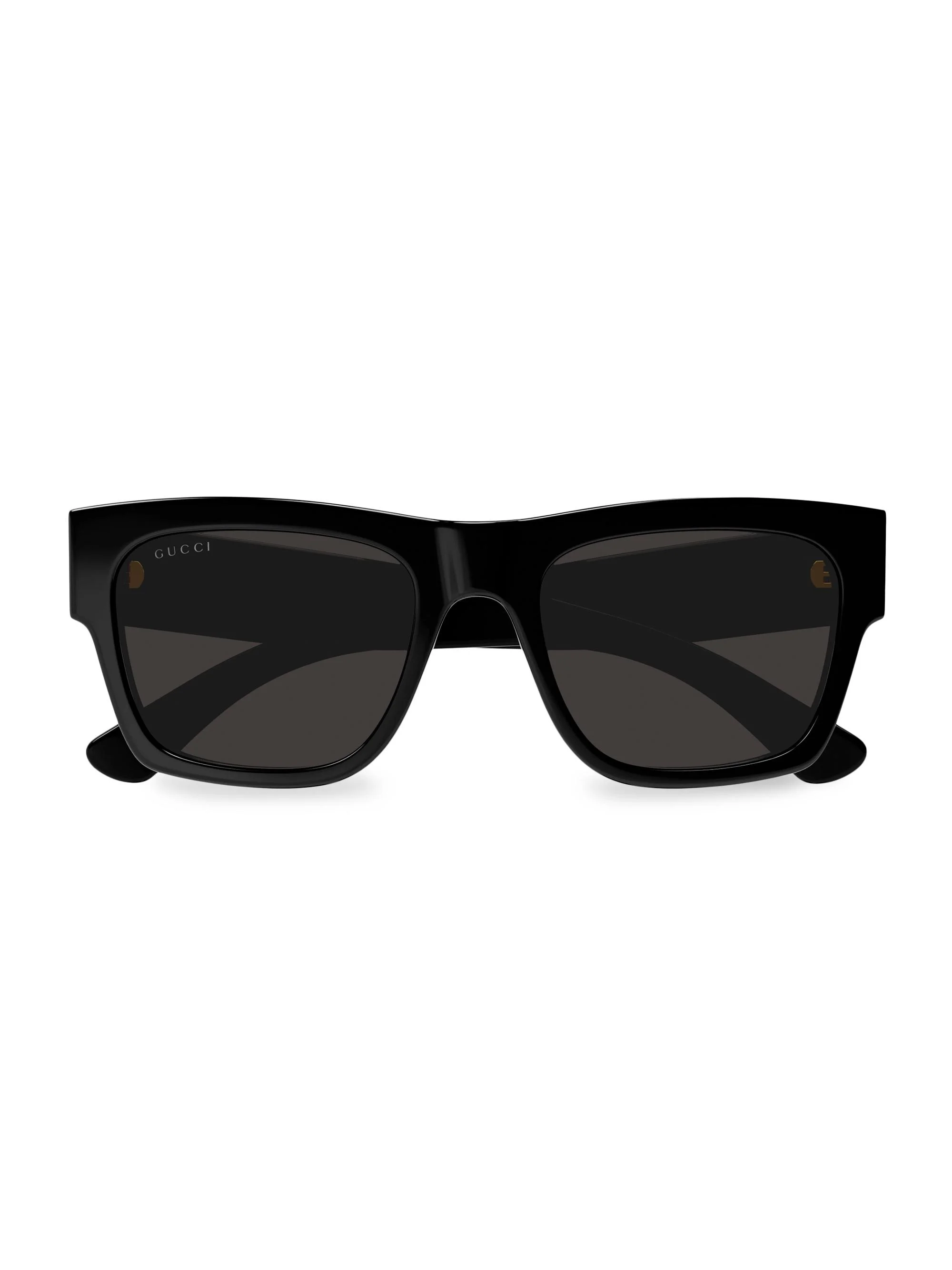 Men's 54MM Squared Sunglasses - Gold Black - 1