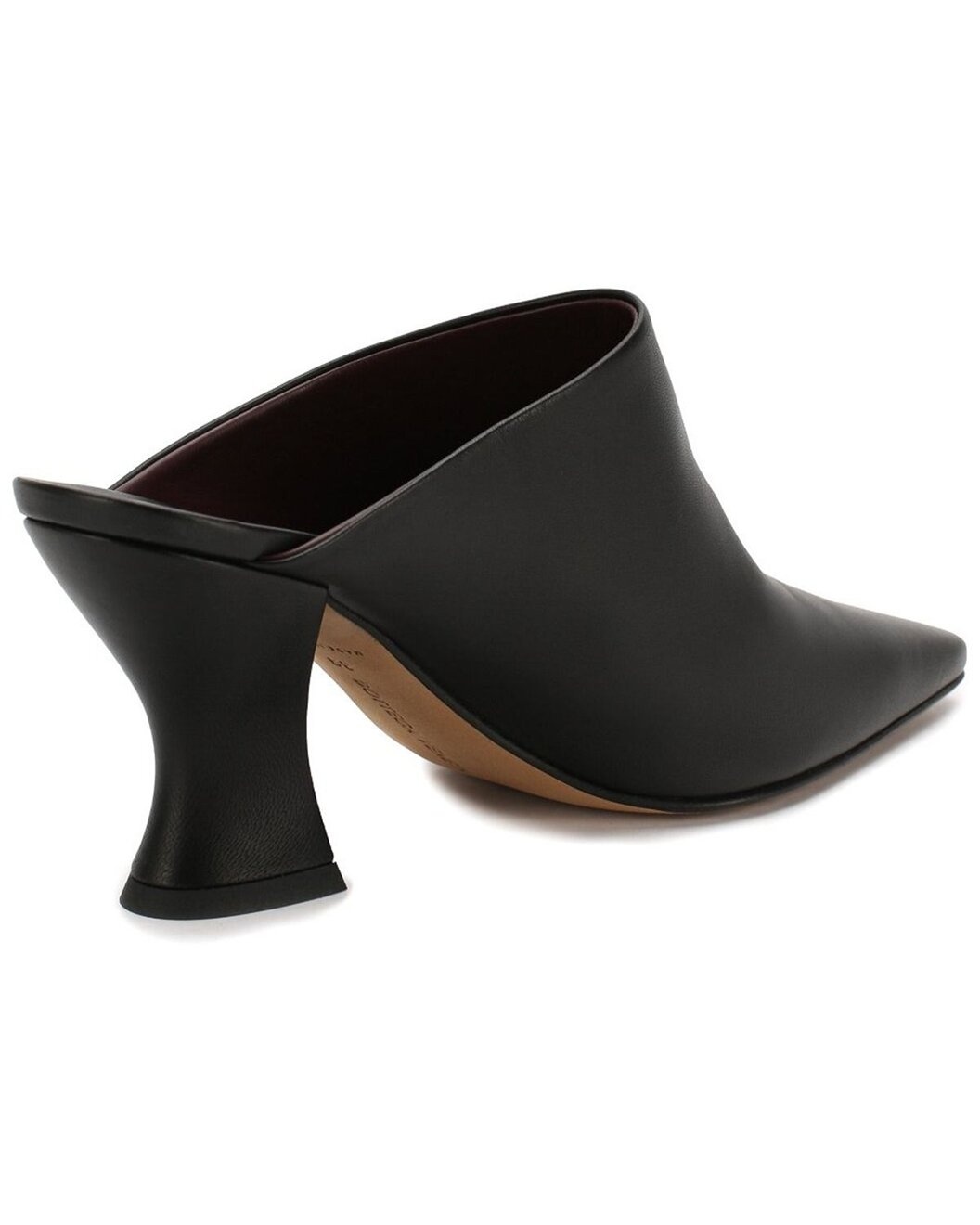 Bottega Veneta Almond Toe Leather Mule - 3