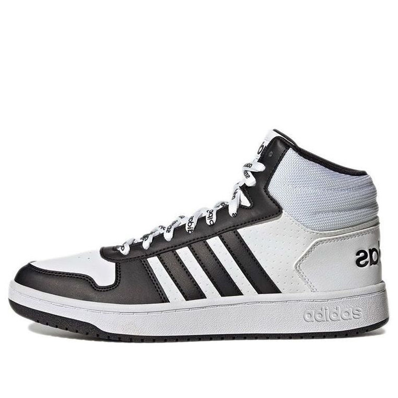 adidas neo Hoops 2.0 Mid 'White Black' FW4476 - 1