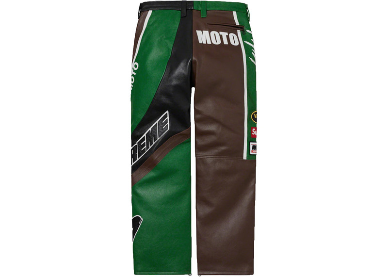 Supreme Supreme Yohji Yamamoto Vanson Leathers Split Pant Green outlook
