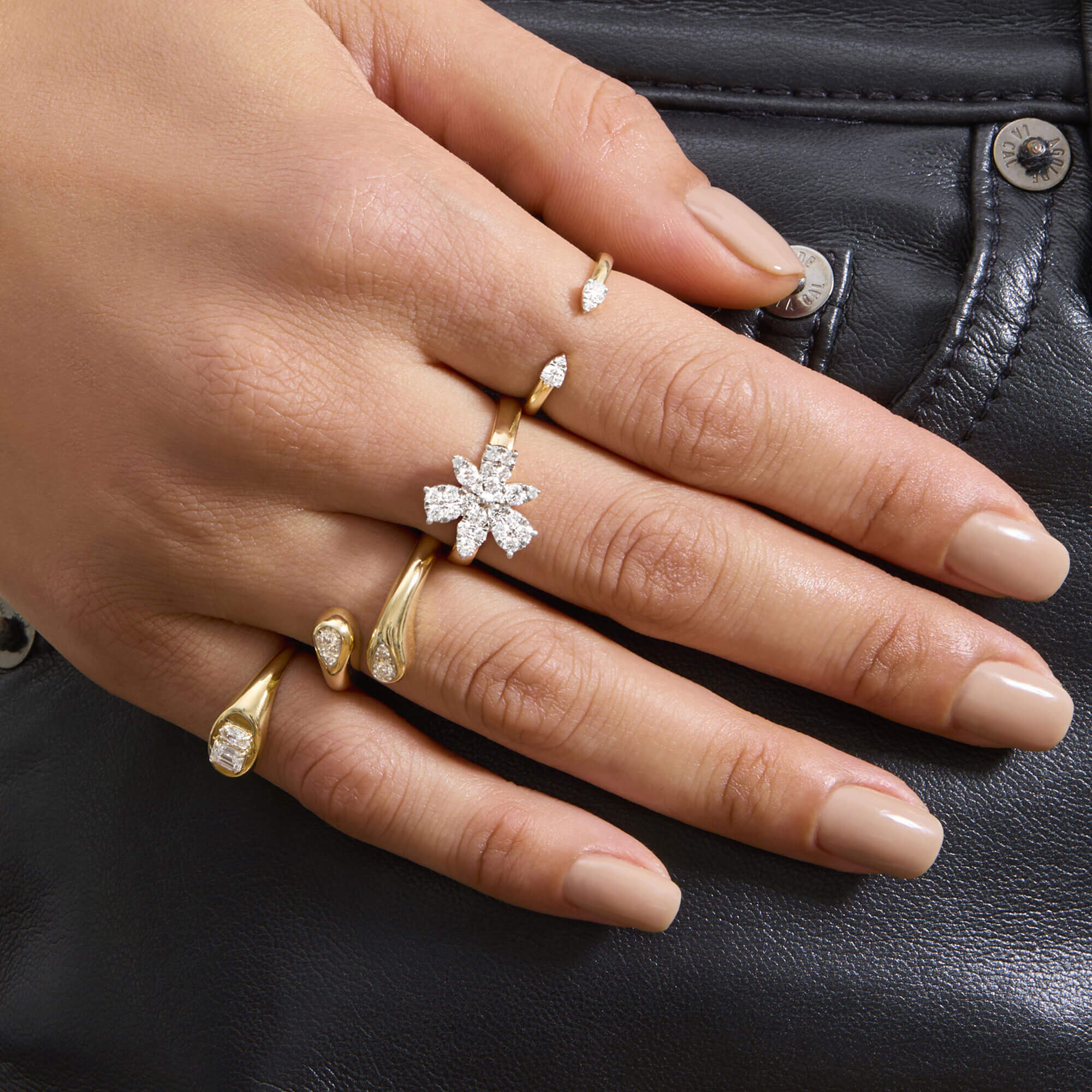 Diamond Magnolia Ring - 6