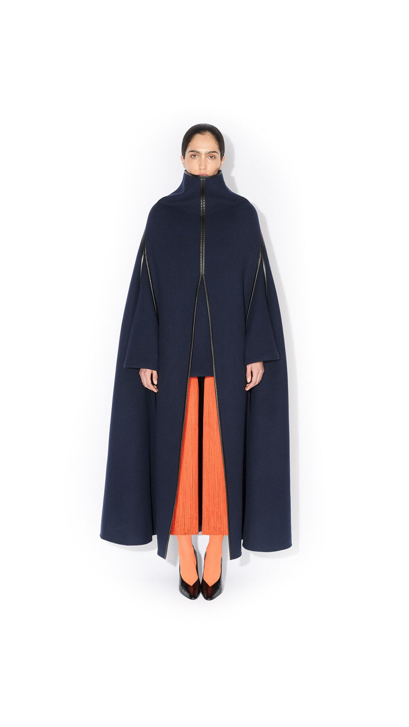 DOUBLE FACE WOOL CAPE COAT 2
