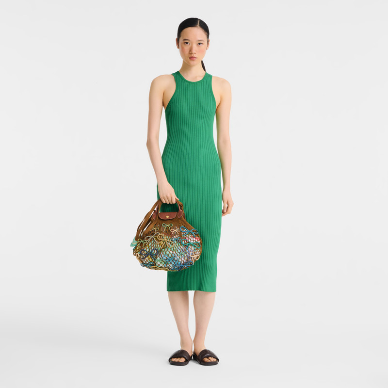 Longchamp Le Pliage Collection Mesh bag Tobacco - Canvas outlook