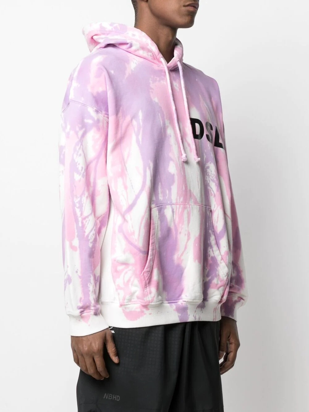 tie-dye logo-print hoodie - 3