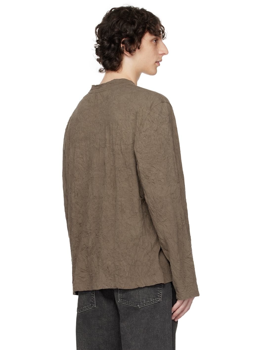 Khaki Big Longsleeve T-shirt - 3