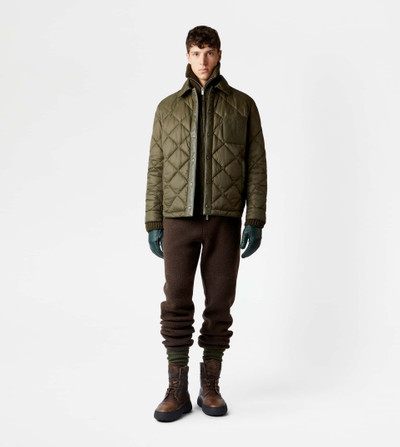 Tod's TOD'S QUILTED OVER SHIRT - GREEN outlook
