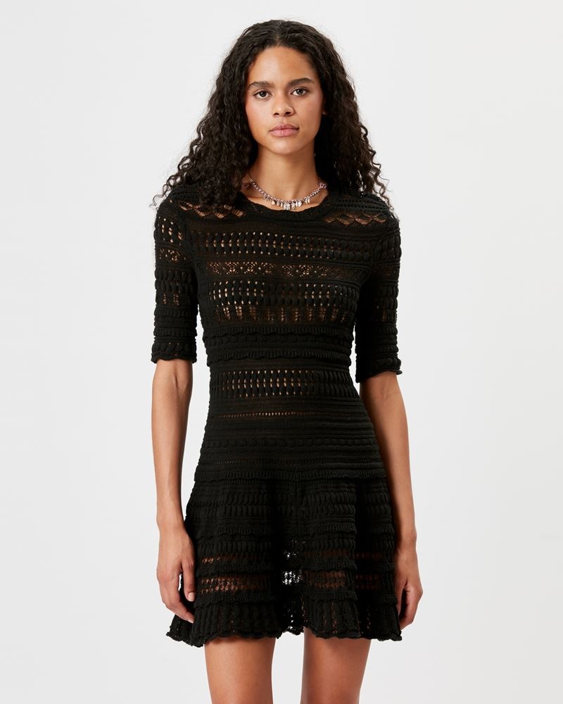 FAUVE CROCHET DRESS - 4