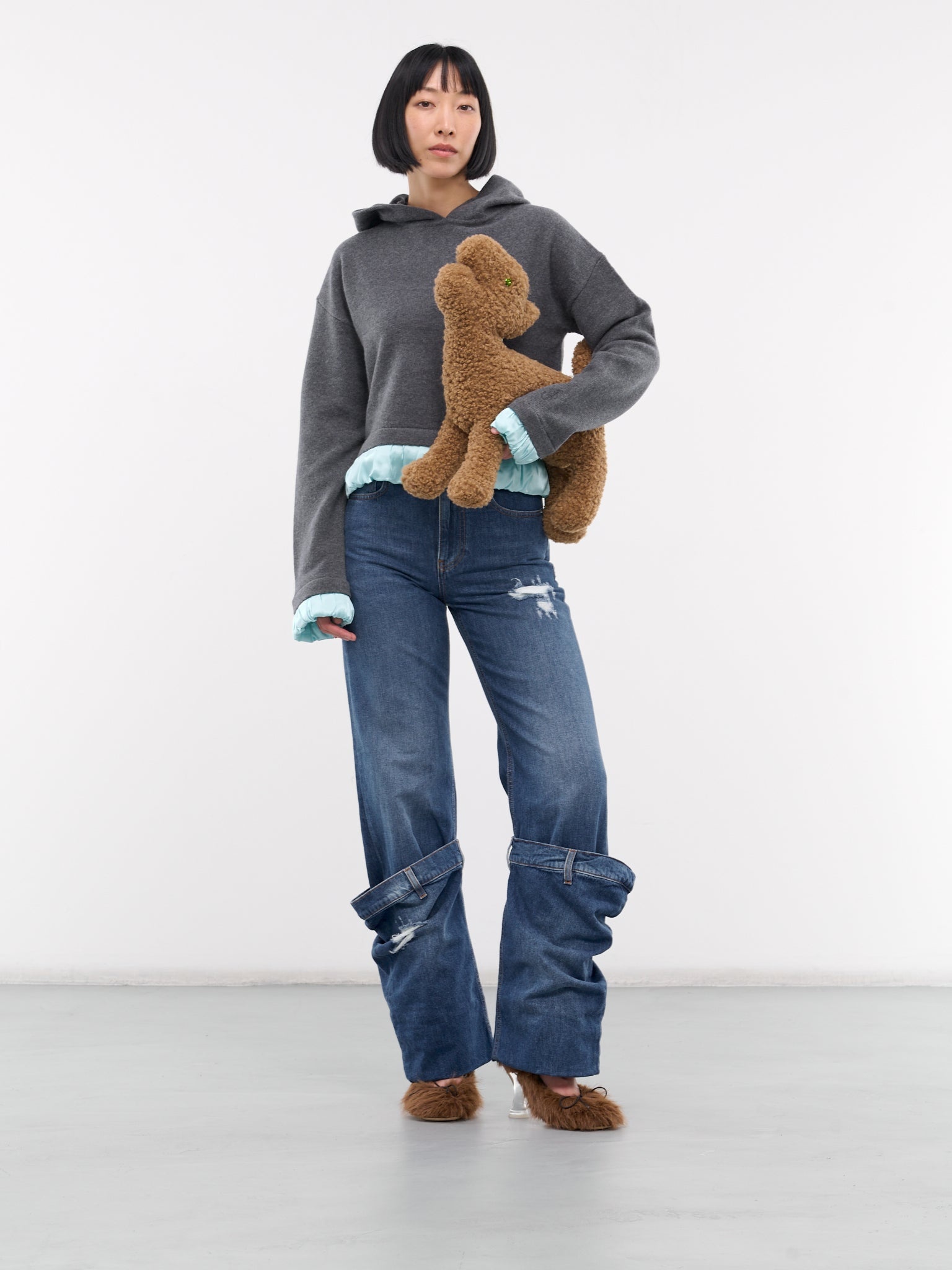 Deconstructed Layered Jeans - 6