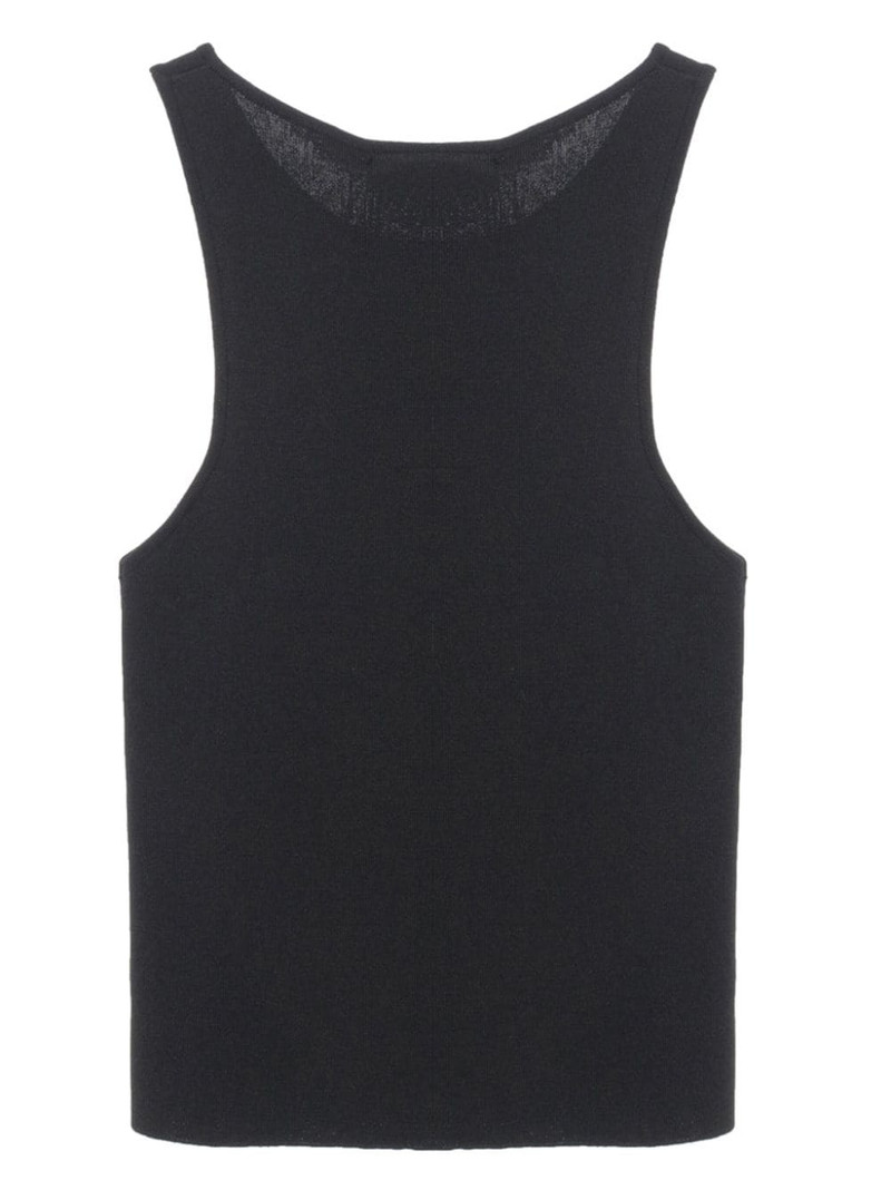 fine-ribbed crew-neck tank top 5