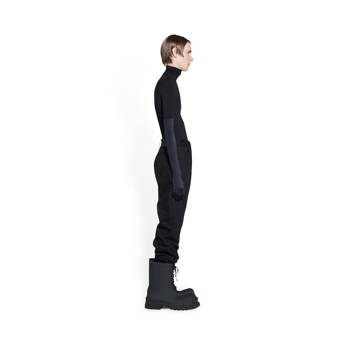 Men's Relaxed Jeans in Black - 3