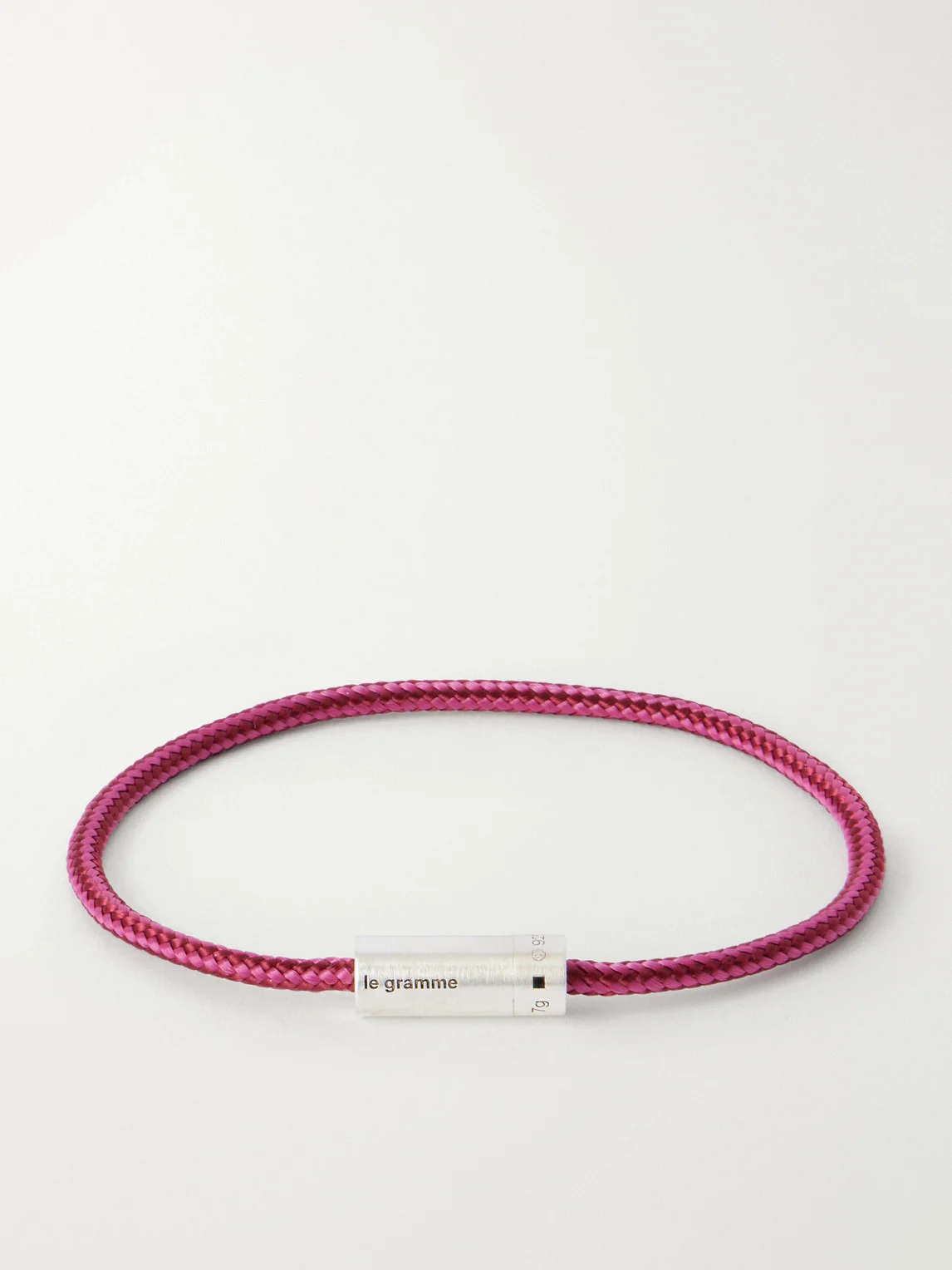 5g Sterling Silver Woven Cord Bracelet - 1