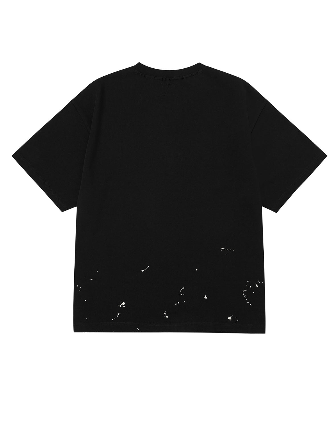 Graffiti-Style Seagull and Logo Print Relax Fit T-Shirt - 2