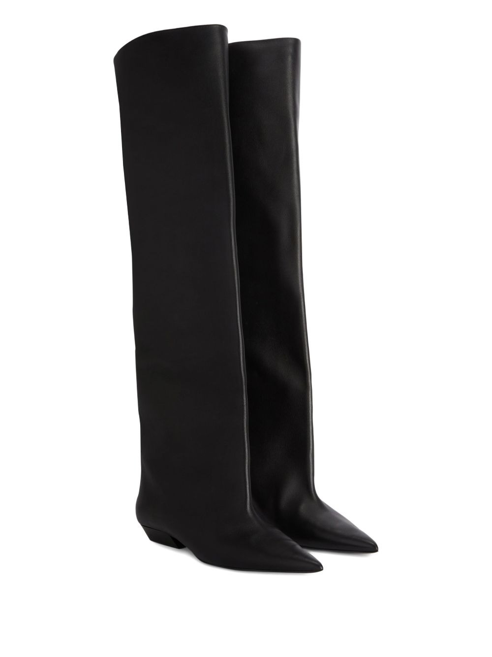 leather knee-high boots - 2