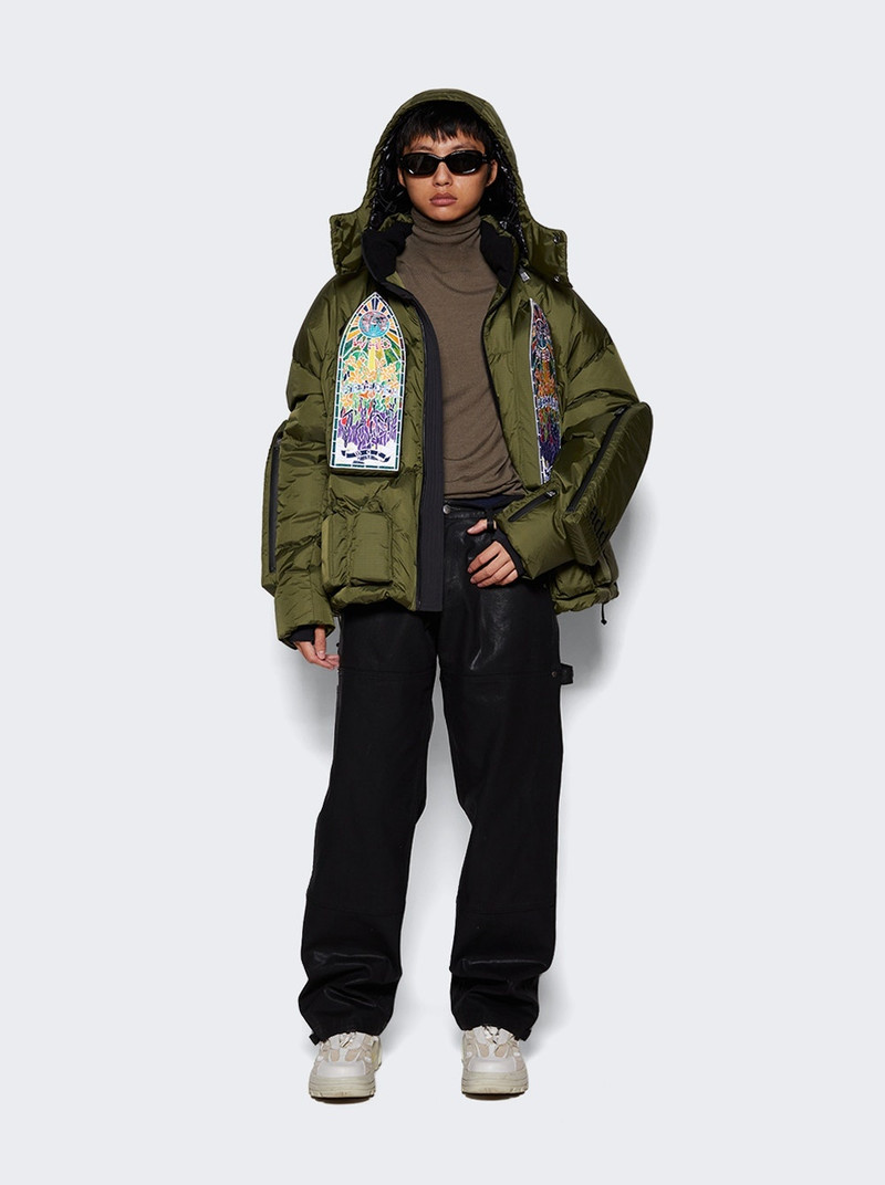 WHO DECIDES WAR x Add Skiwear detachable-hood coat outlook
