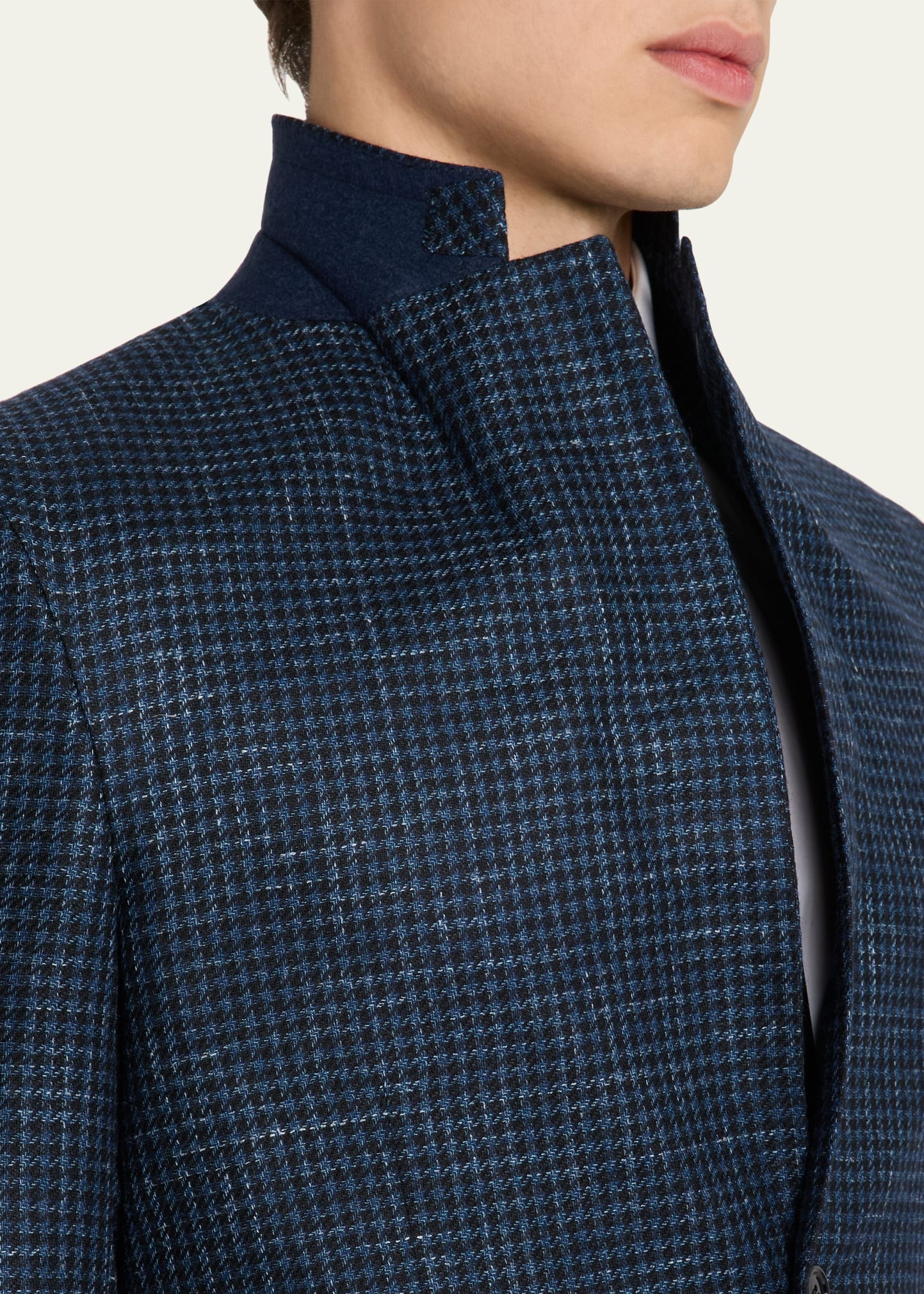 Men's Houndstooth Check Sport Coat - 6